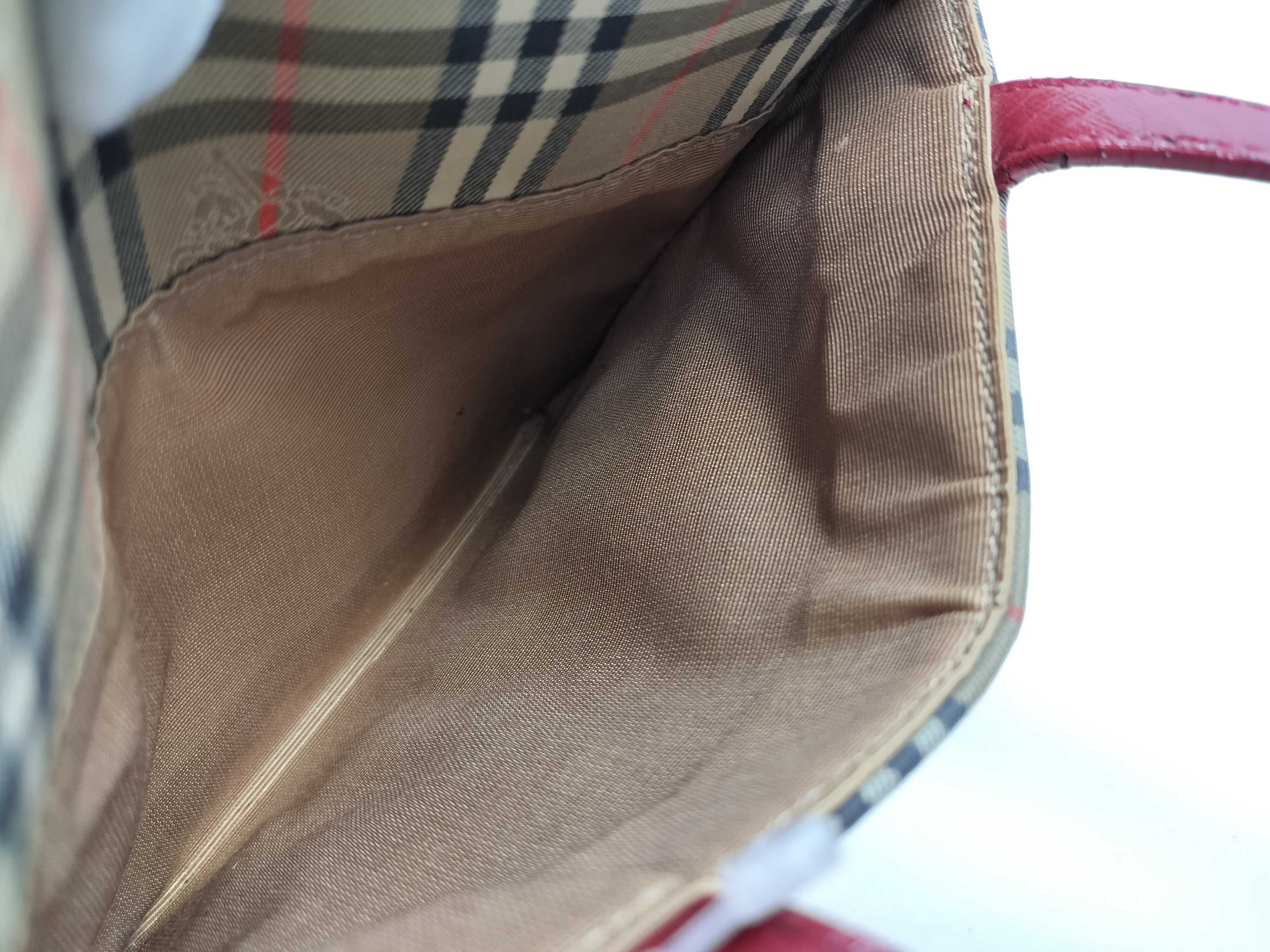 Nova Check Canvas x Leather Mini Tote Handbag — view 13