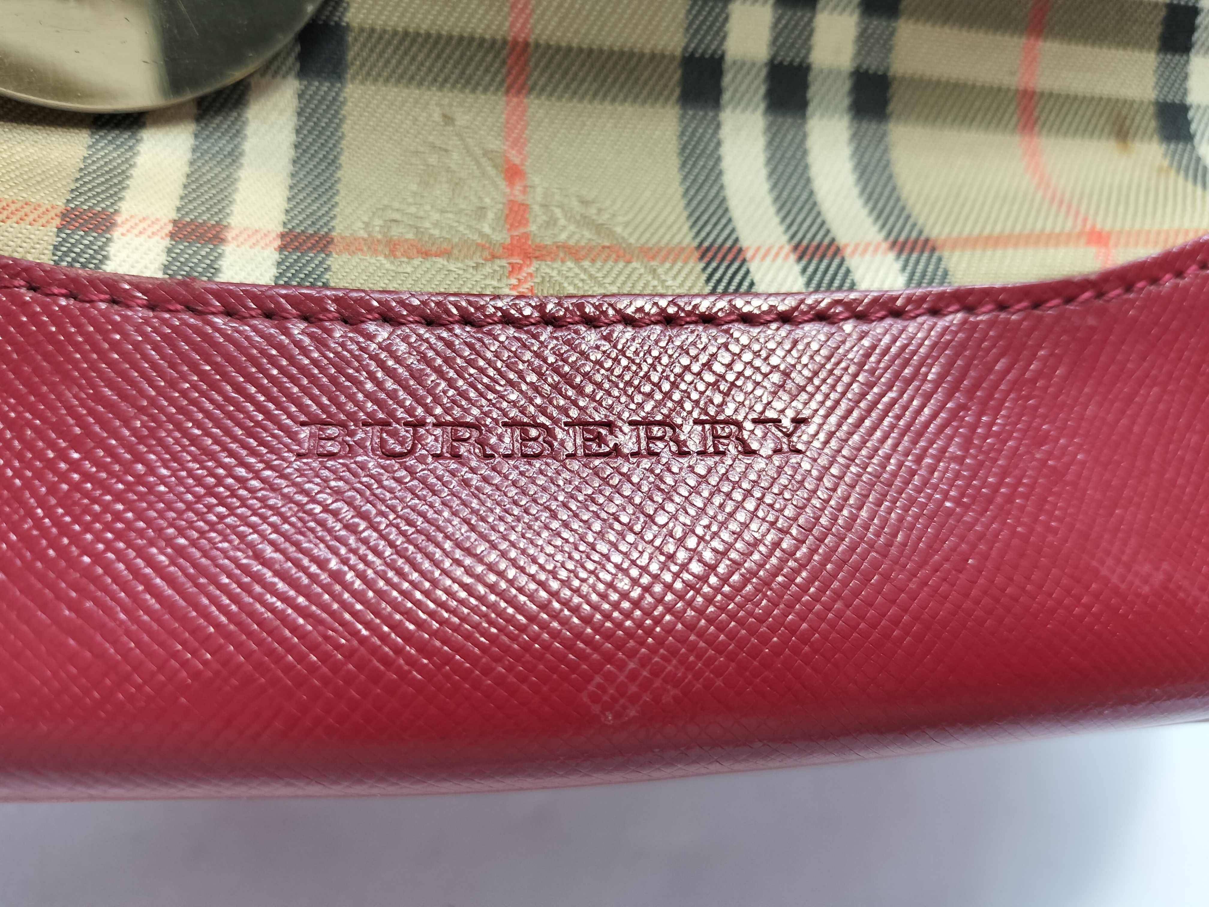 Nova Check Canvas x Leather Mini Tote Handbag — view 14