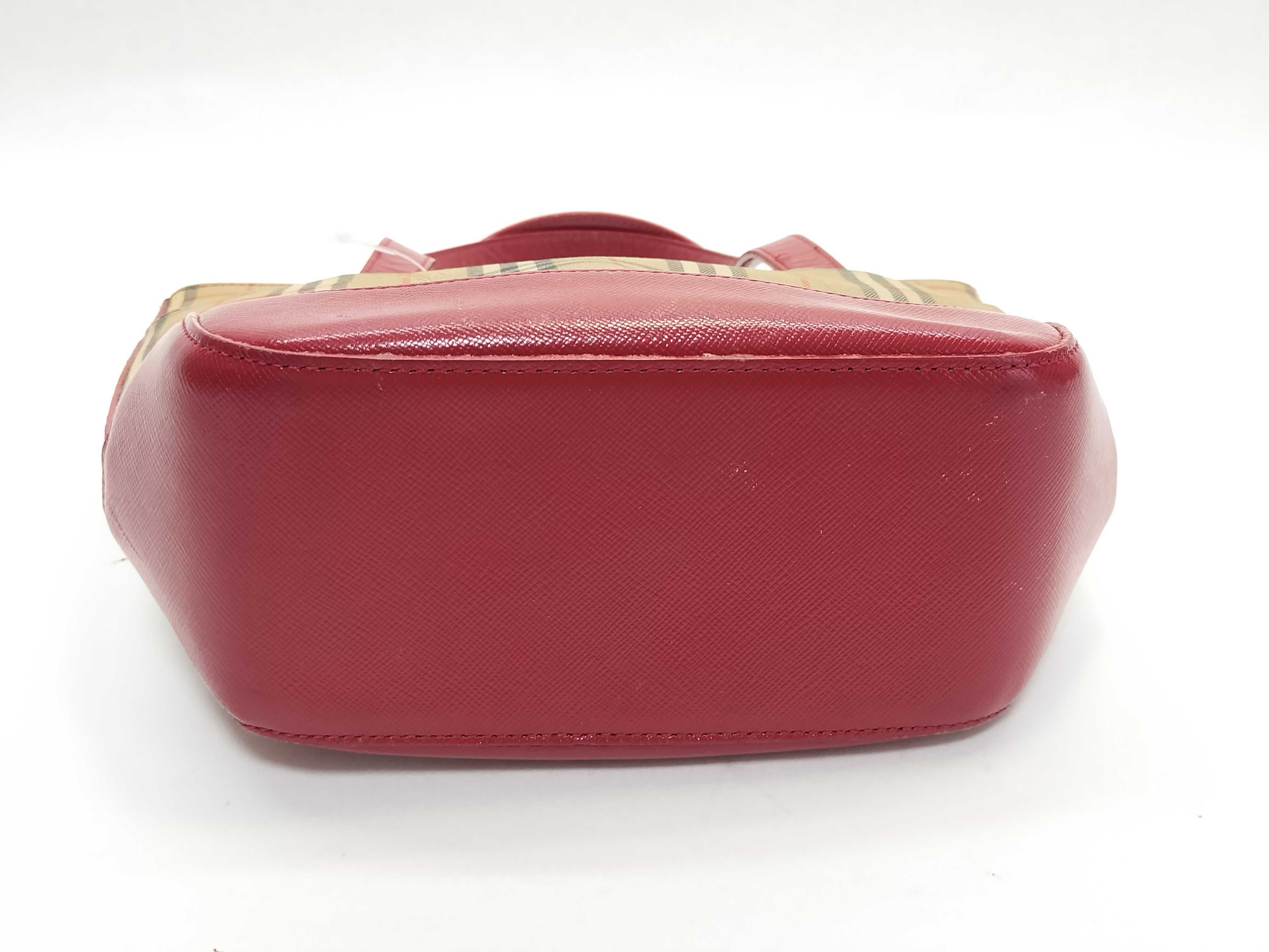 Nova Check Canvas x Leather Mini Tote Handbag — view 4