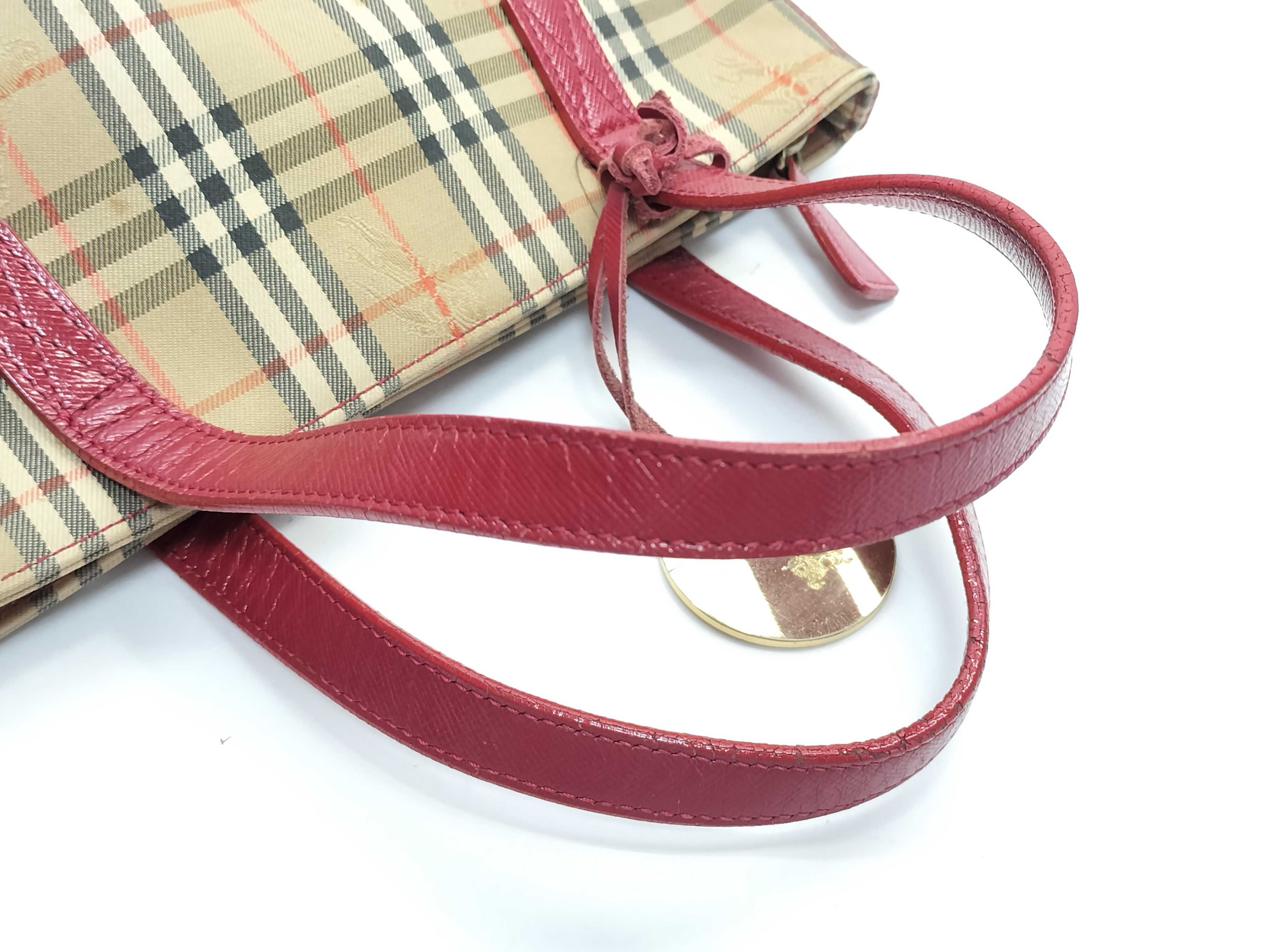 Nova Check Canvas x Leather Mini Tote Handbag — view 5