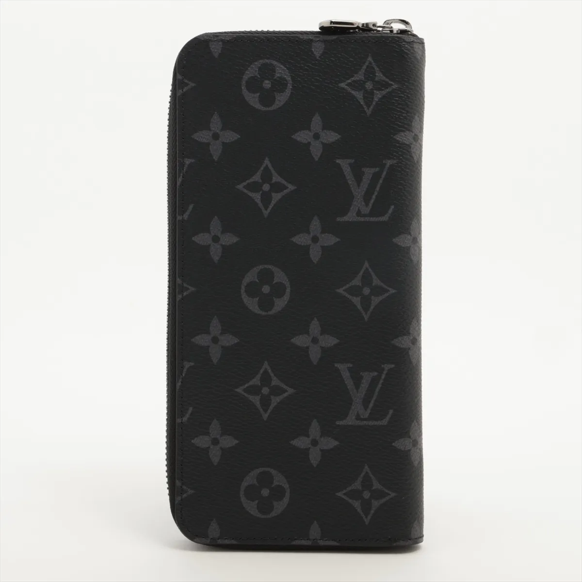 Monogram Eclipse Zippy Wallet Vertical M62295 Black Round Zip Wallet (RFID detected) — view 2