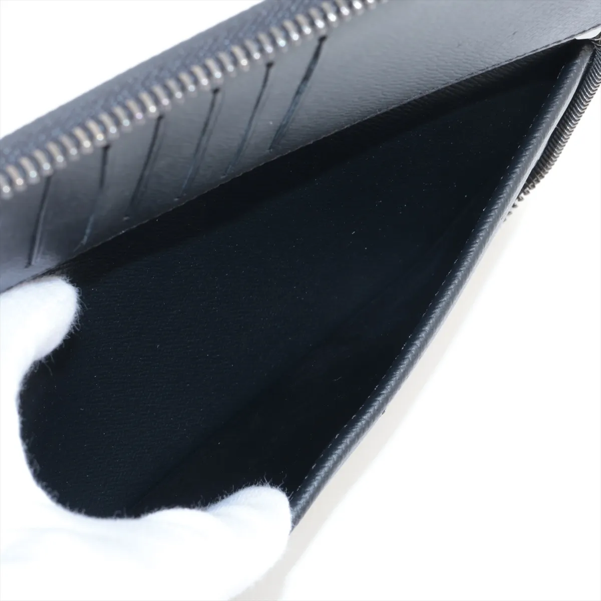 Monogram Eclipse Zippy Wallet Vertical M62295 Black Round Zip Wallet (RFID detected) — view 5