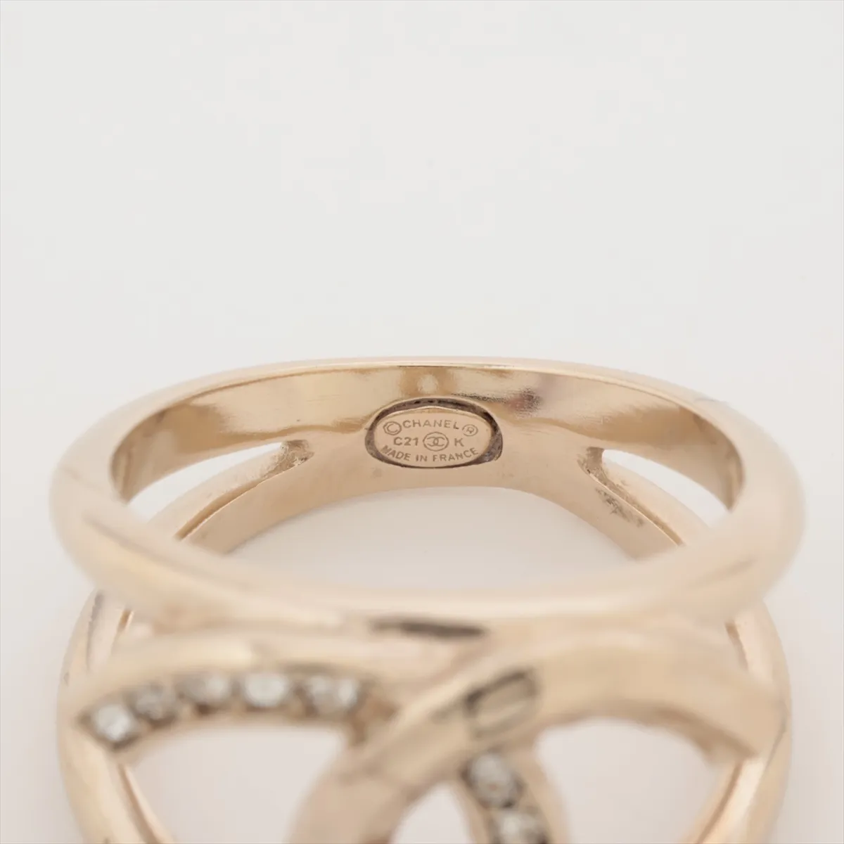 Cocomark C21K Ring GP x Rhinestone Gold — view 3