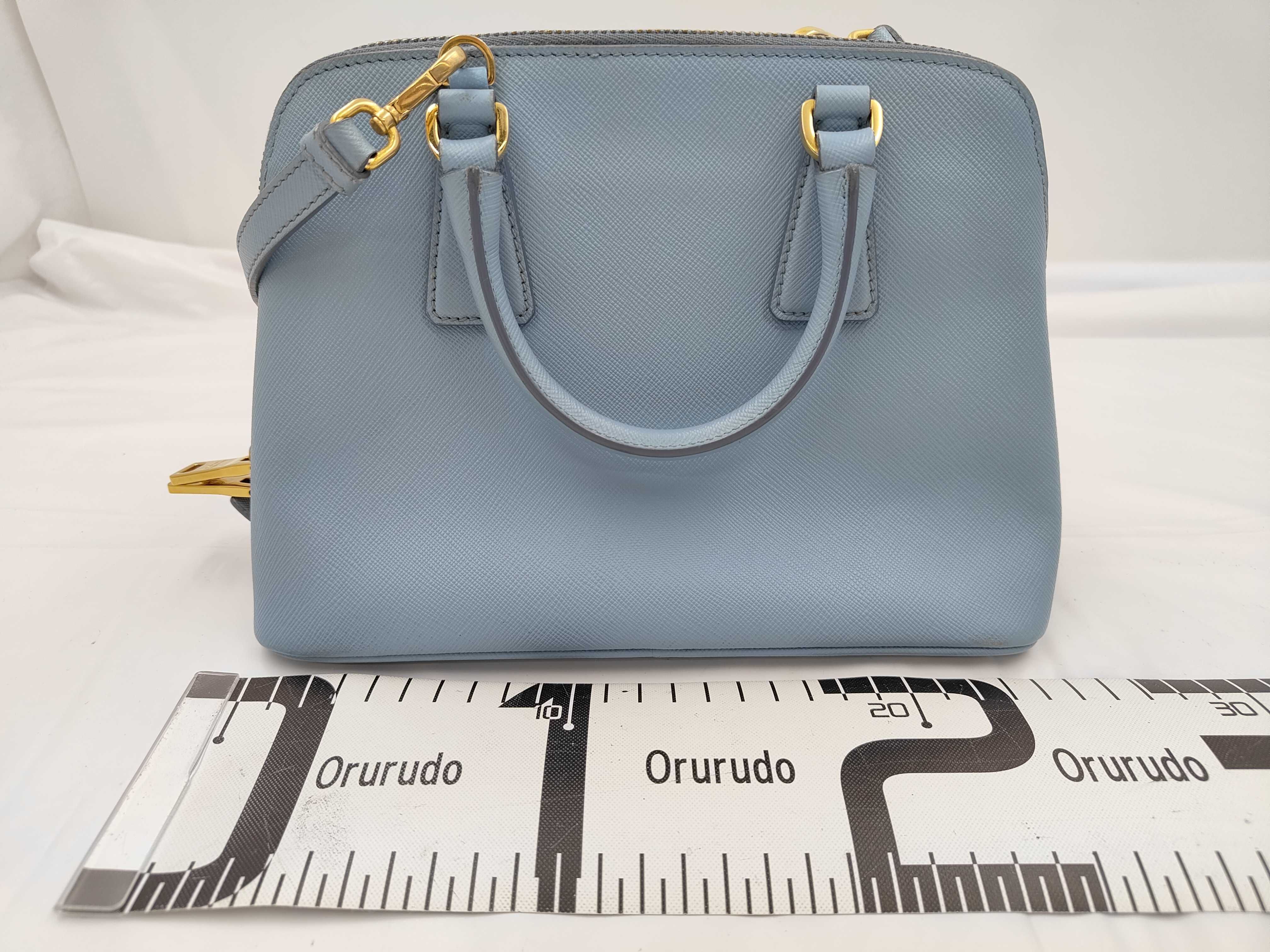 Saffiano 2-way Blue Handbag — view 2
