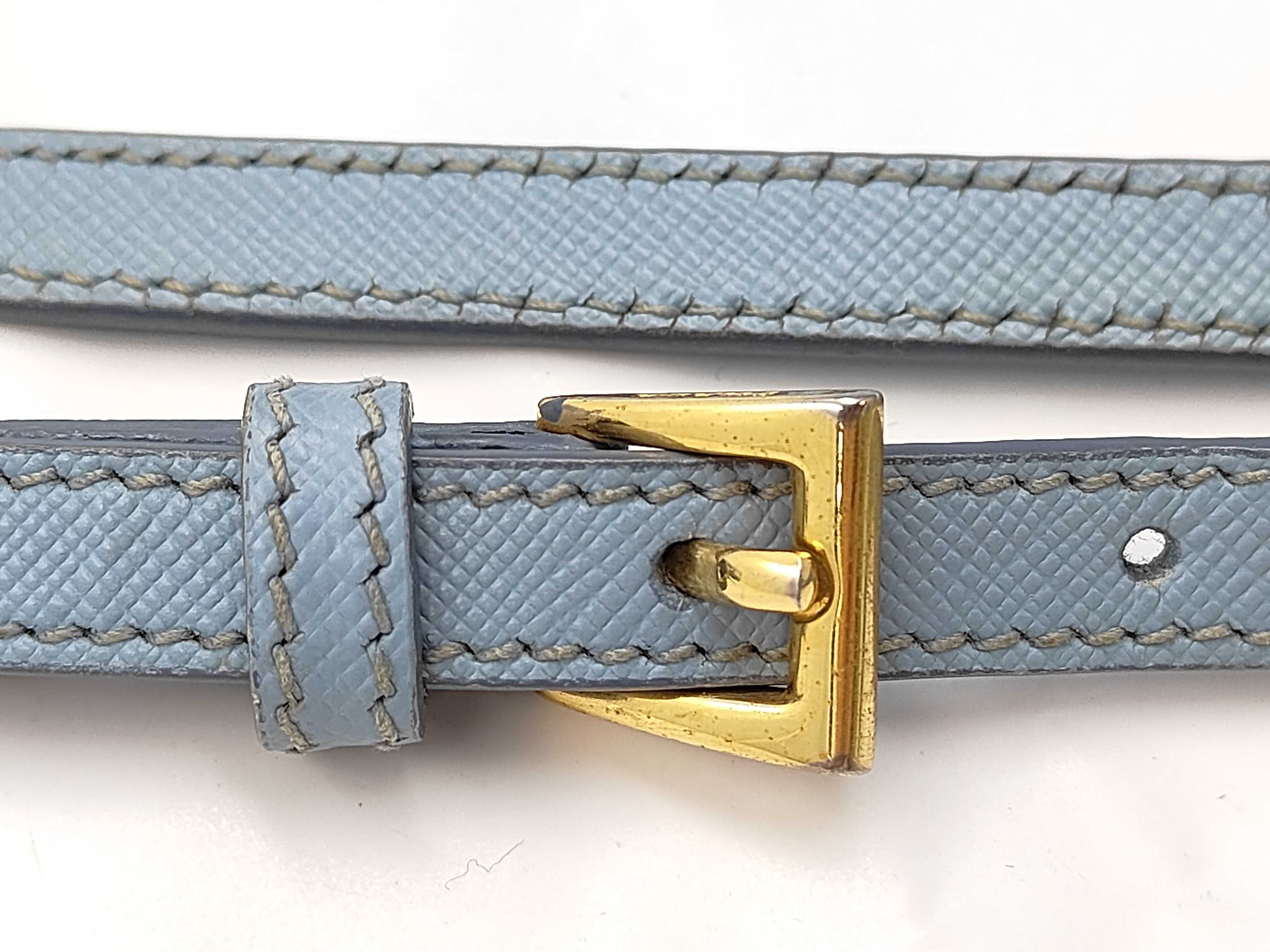Saffiano 2-way Blue Handbag — view 6