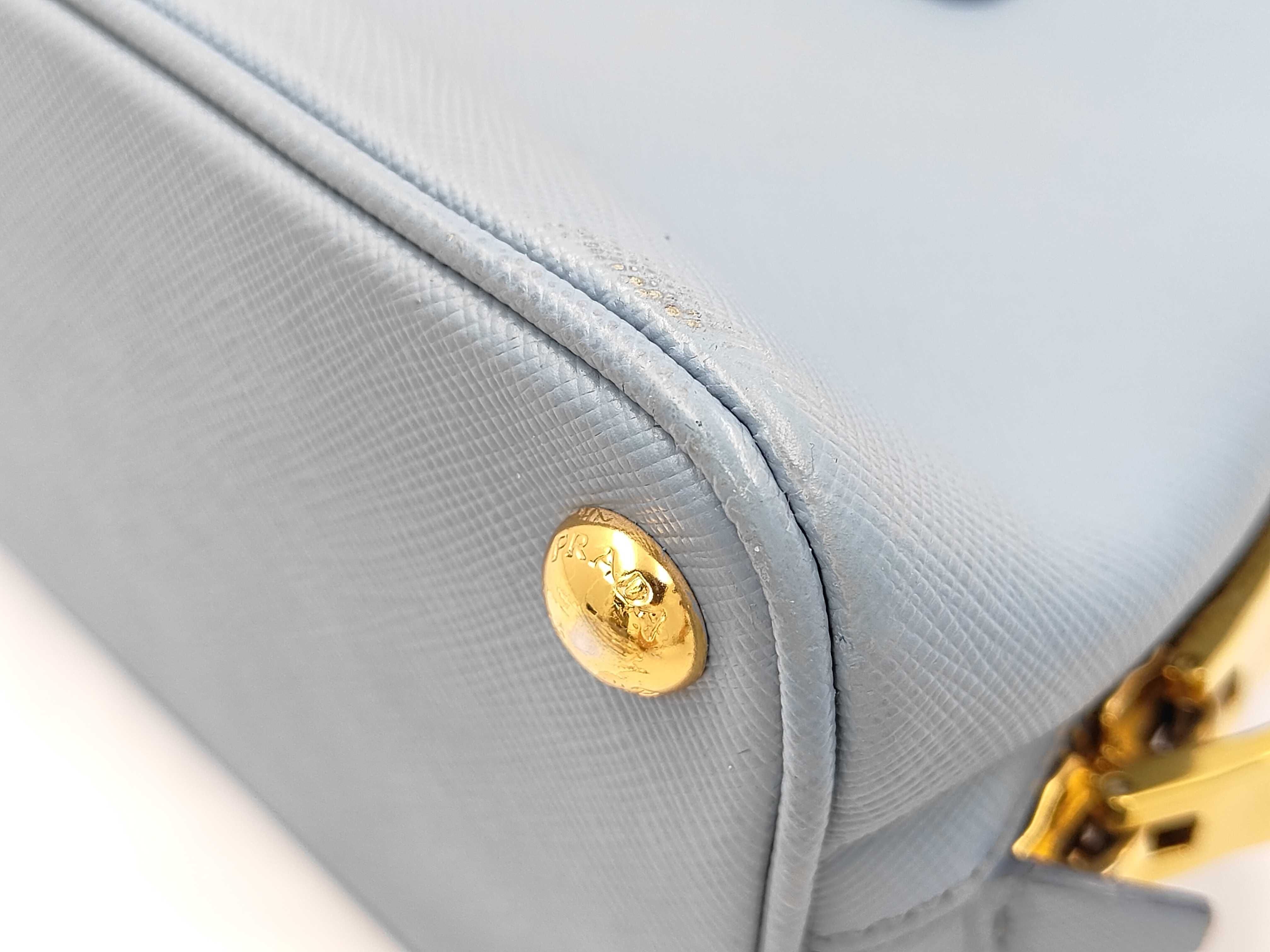 Saffiano 2-way Blue Handbag — view 9