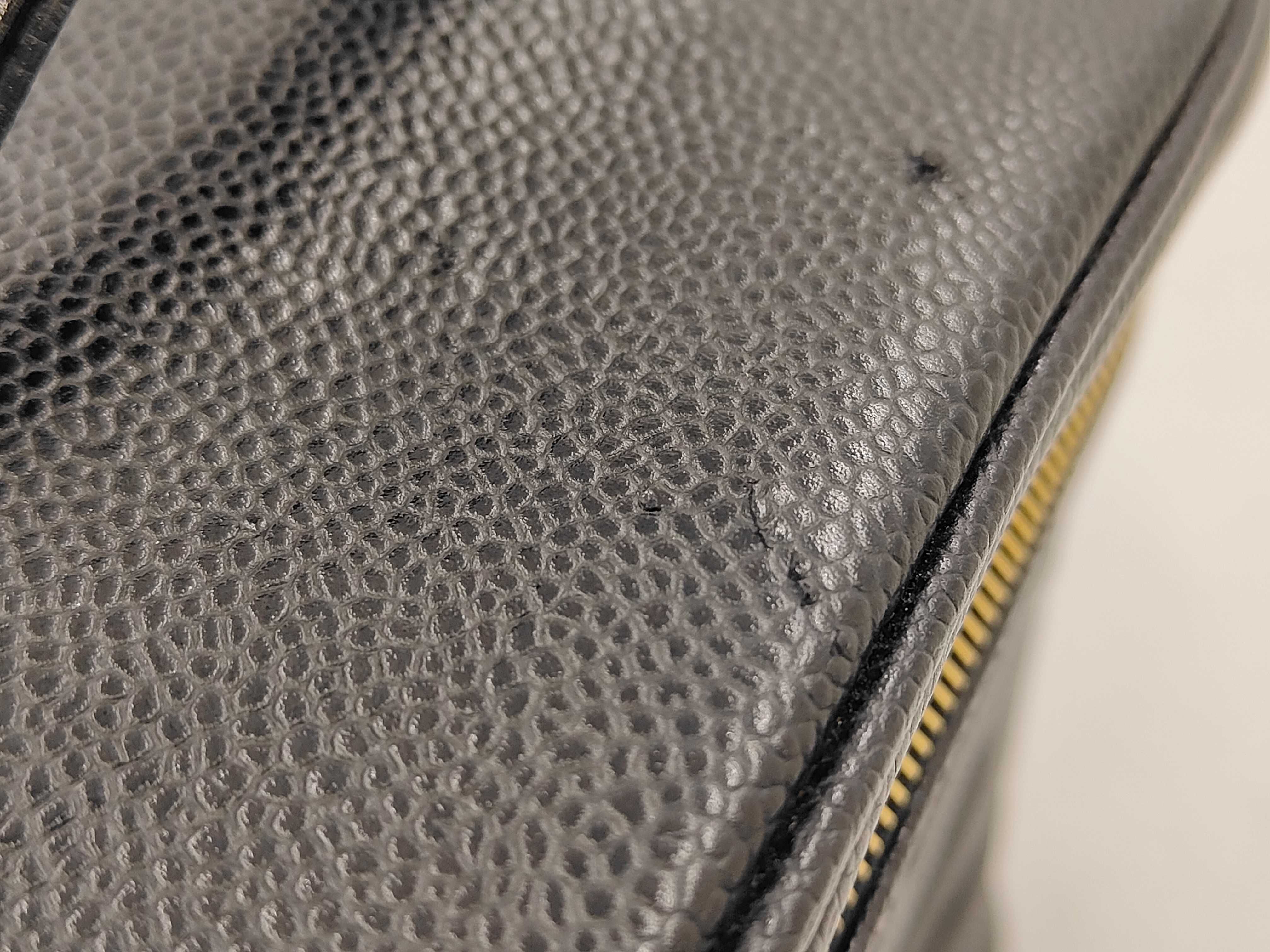 Vanity Case, Caviar Skin, Black, 62618710, with Seal and Card, Vanity Bag — view 12