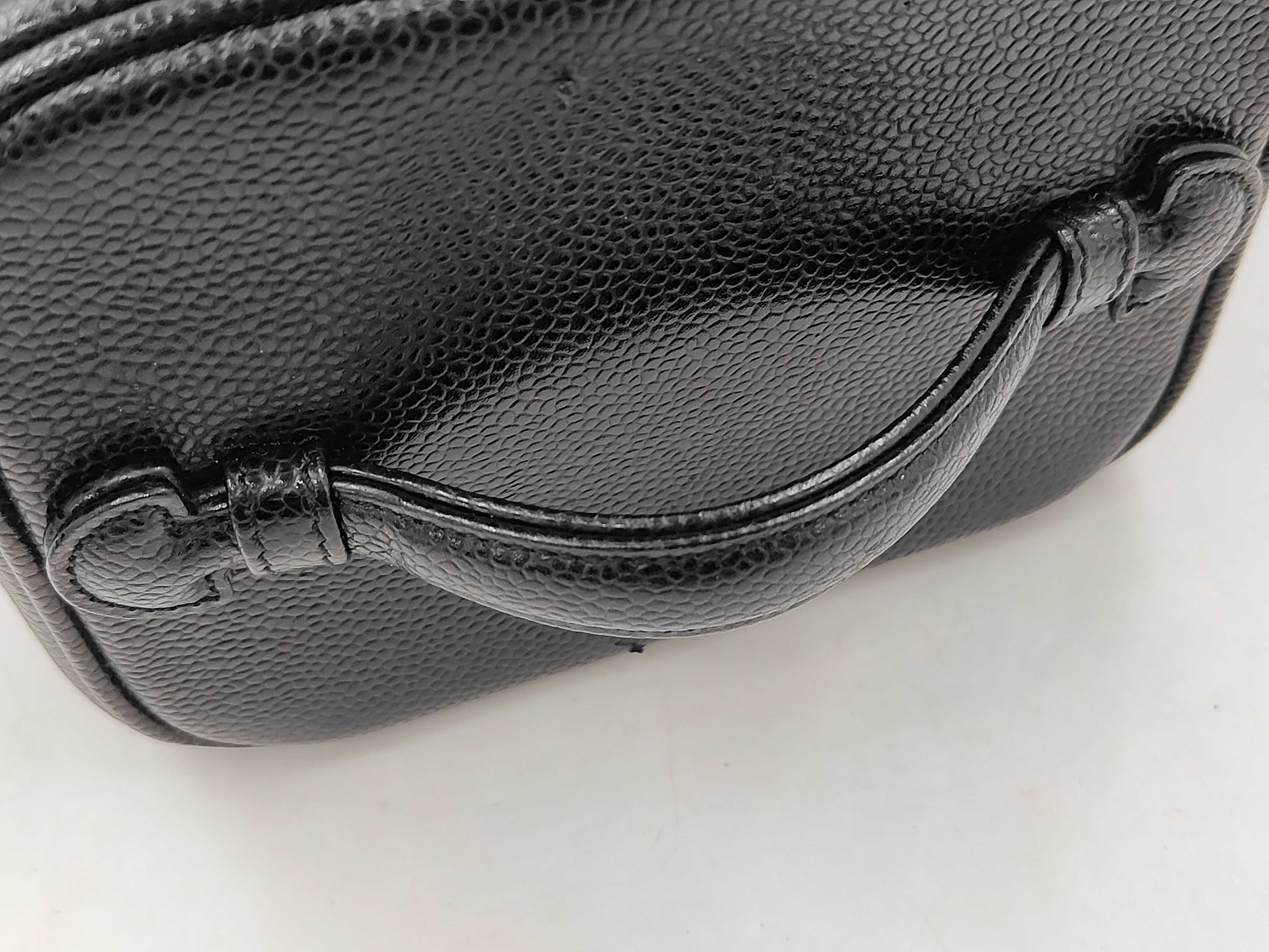 Vanity Case, Caviar Skin, Black, 62618710, with Seal and Card, Vanity Bag — view 4
