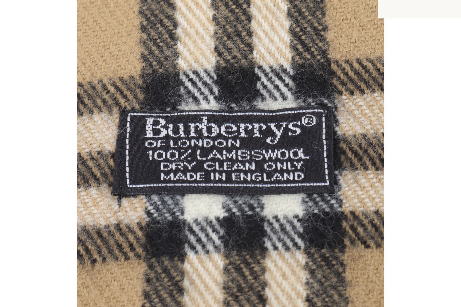 Nova Check scarf with tags attached. — view 3