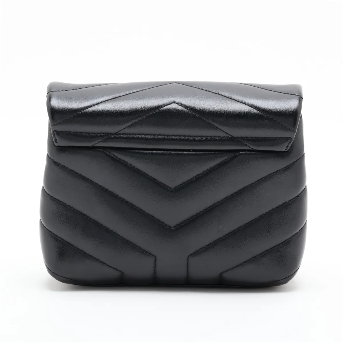 Loulou 467072 Leather Shoulder Bag, Black — view 2