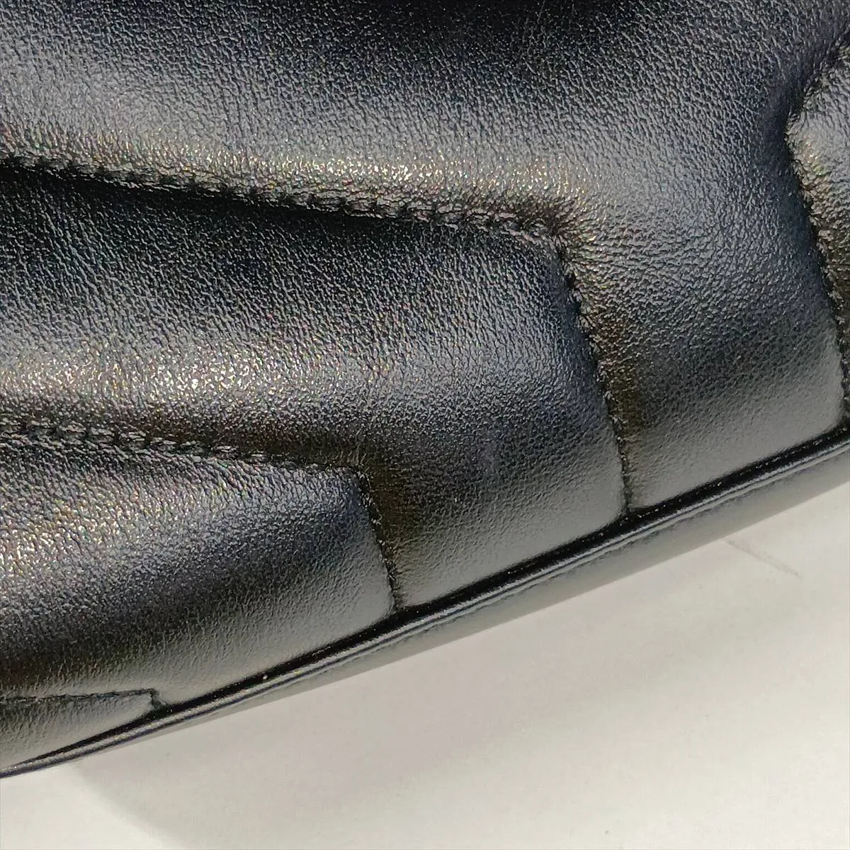 Loulou 467072 Leather Shoulder Bag, Black — view 13