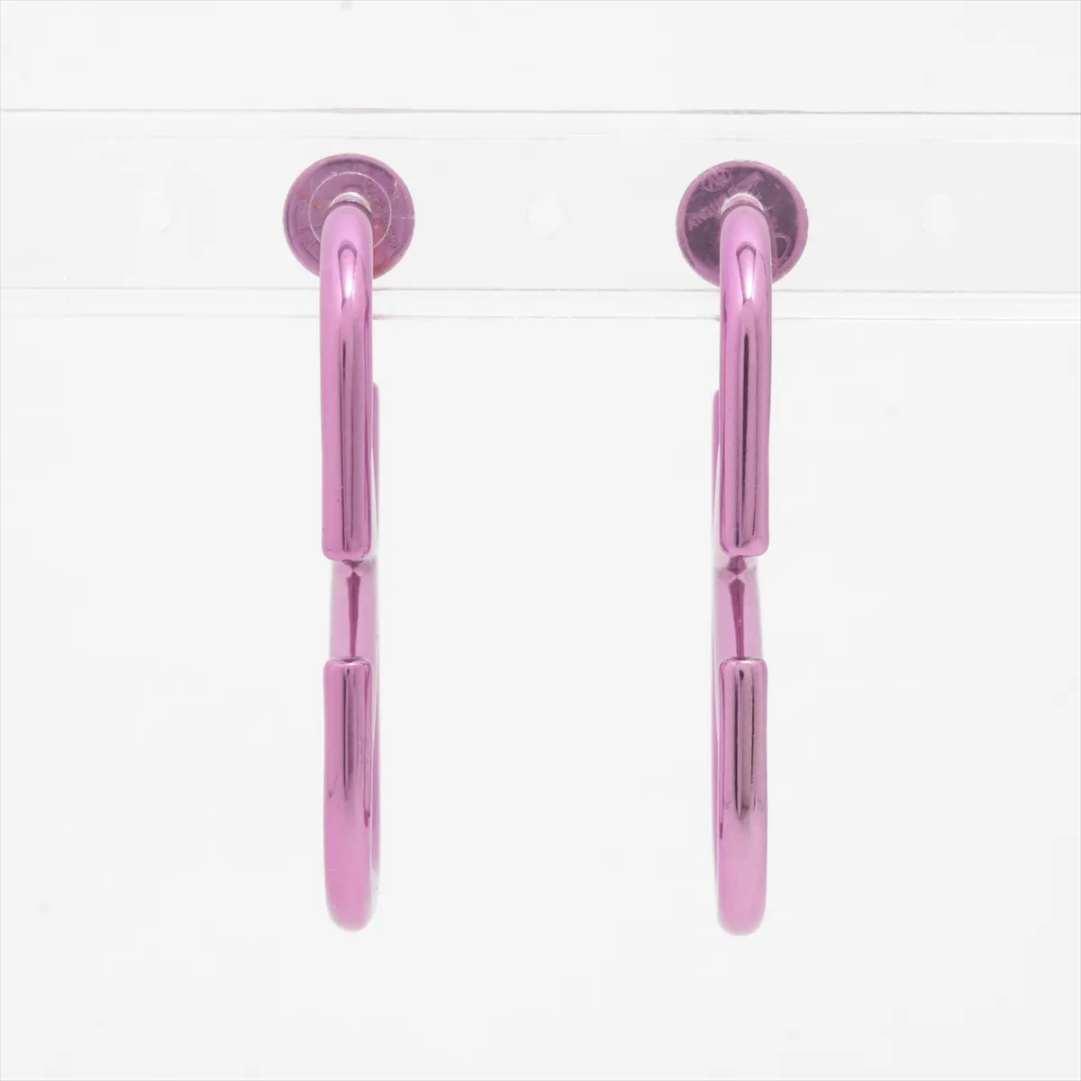 V-logo Signature Earrings (Pair) GP Purple - — view 2