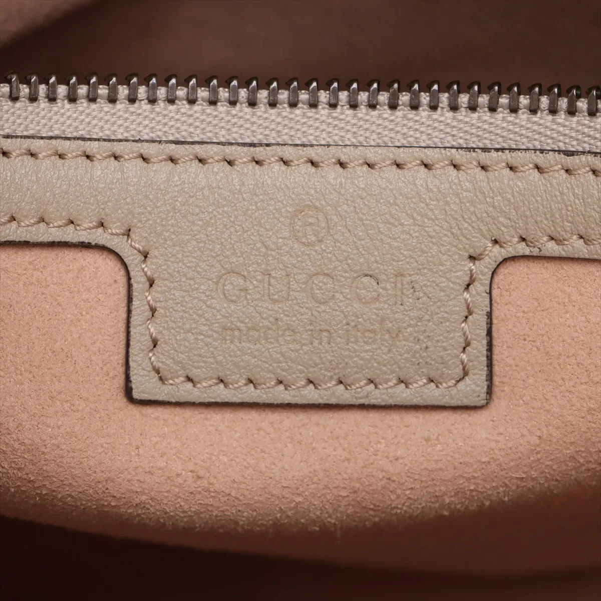 Bamboo Diana Small Leather 2-Way Handbag, Beige, 750396 — view 11