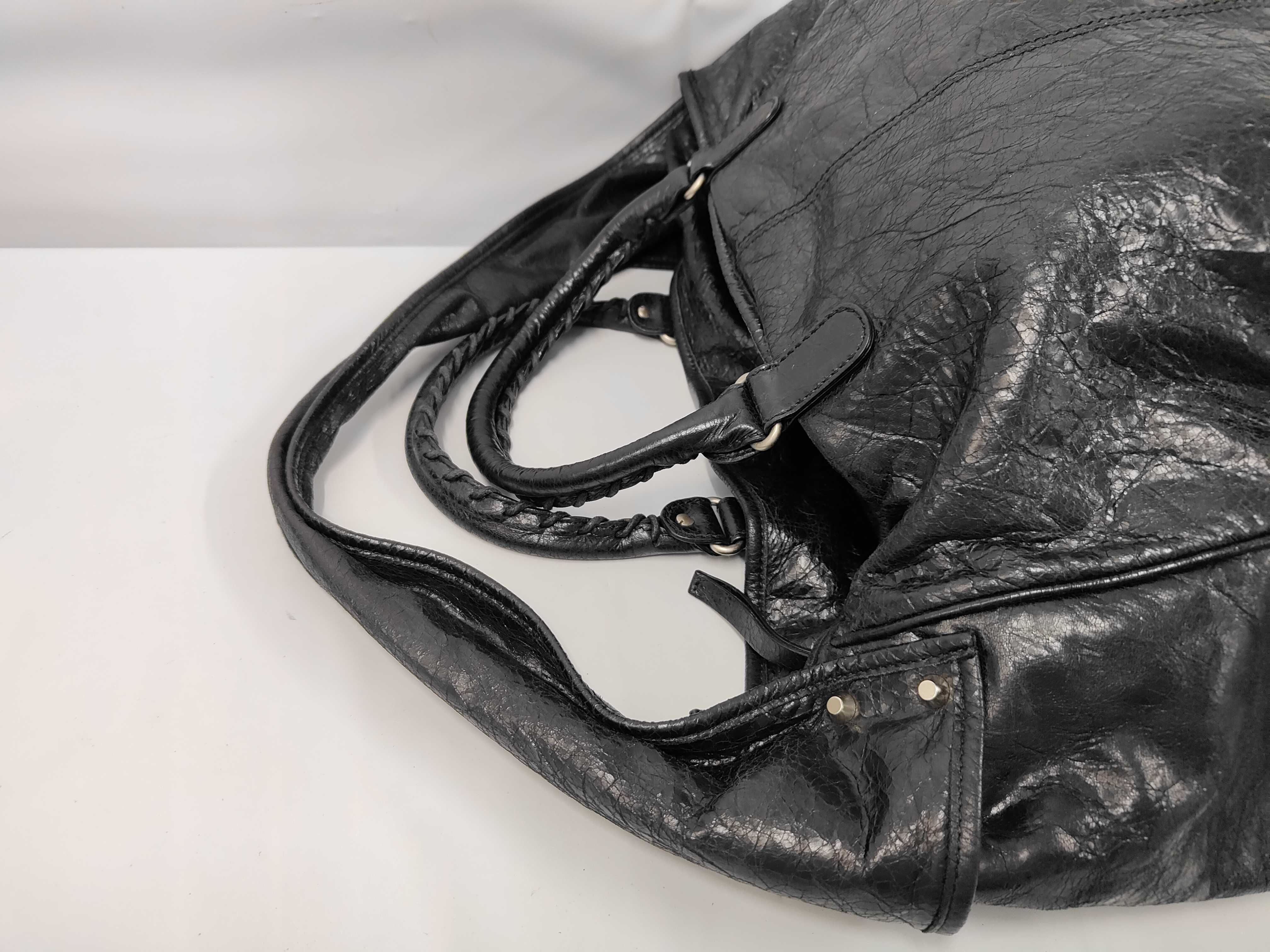 City Black Classic Bridge 213046 Leather Boston Bag — view 5