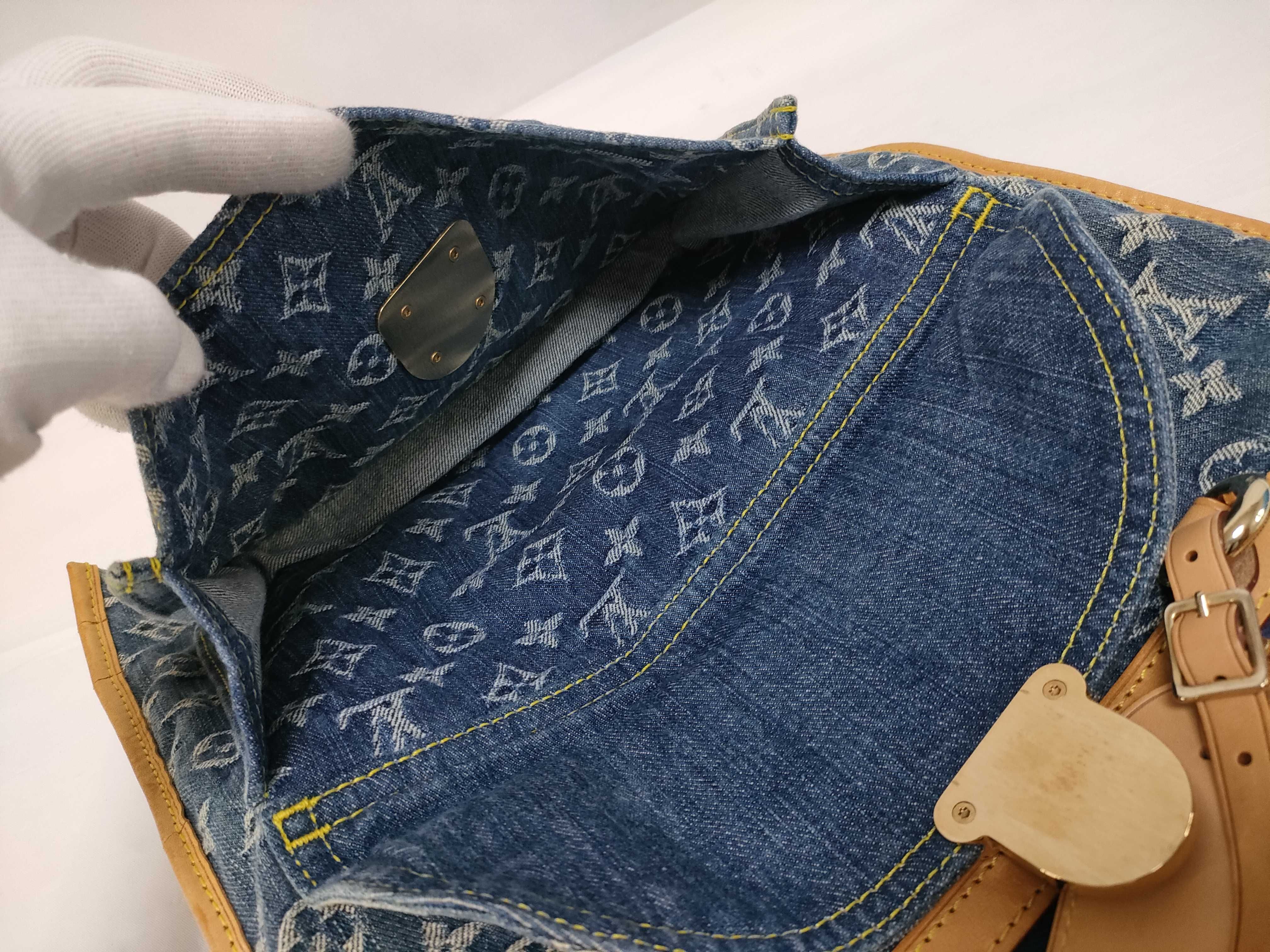 LV Monogram Denim Flat Shopper M95018 AS0065 Handbag — view 14