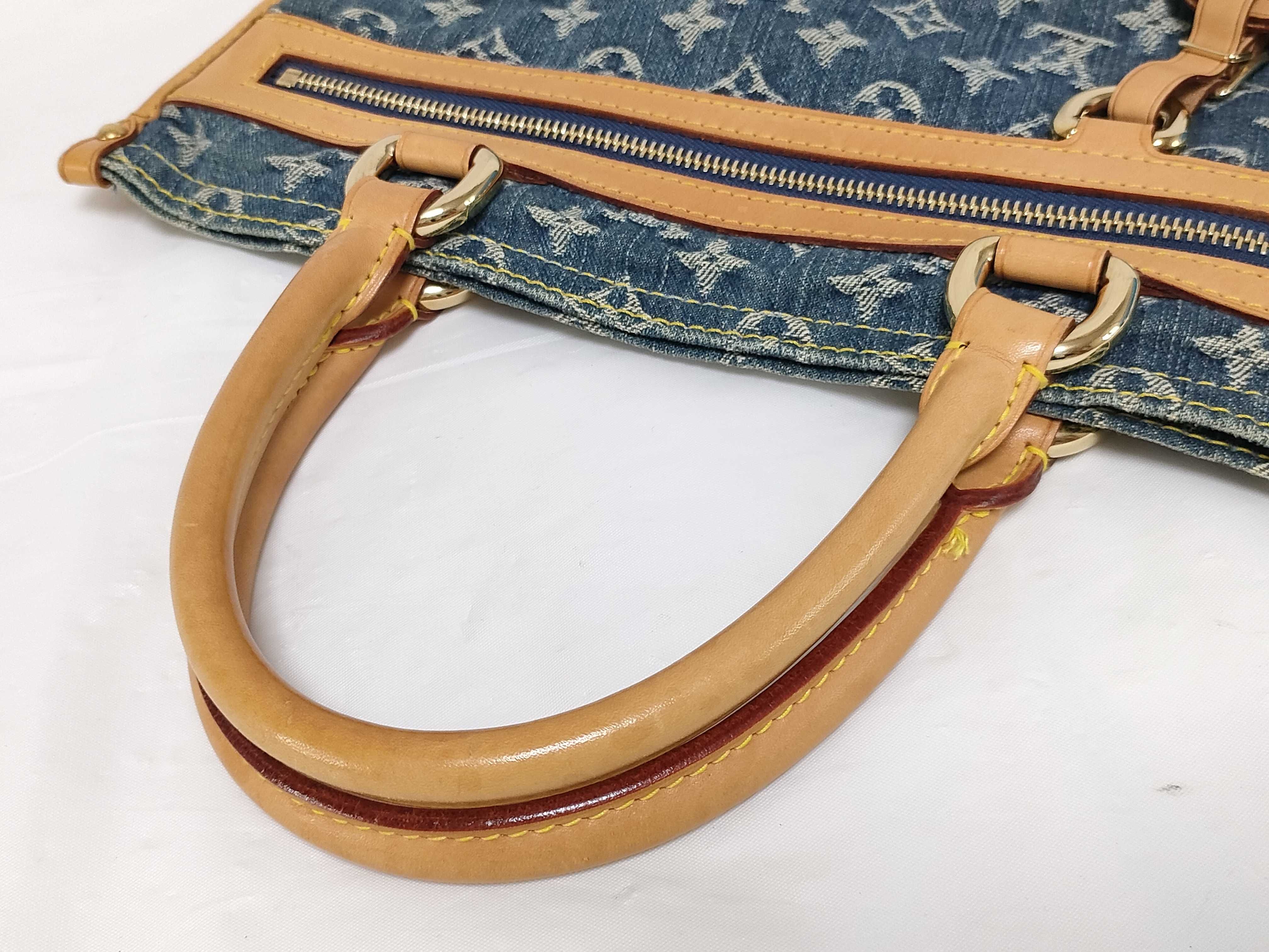 LV Monogram Denim Flat Shopper M95018 AS0065 Handbag — view 3