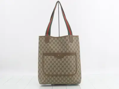 GG Supreme Tote Bag, Sherry, Beige