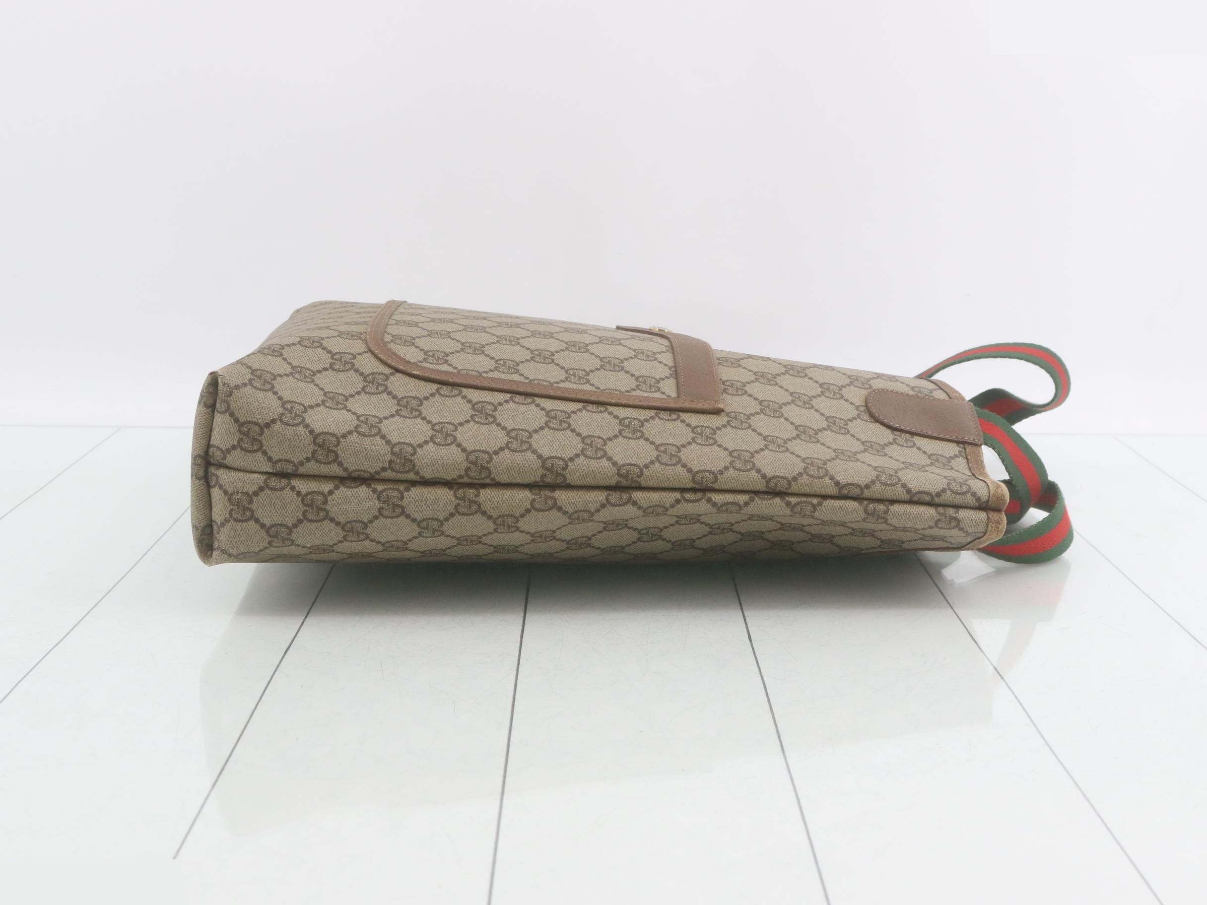GG Supreme Tote Bag, Sherry, Beige — view 3