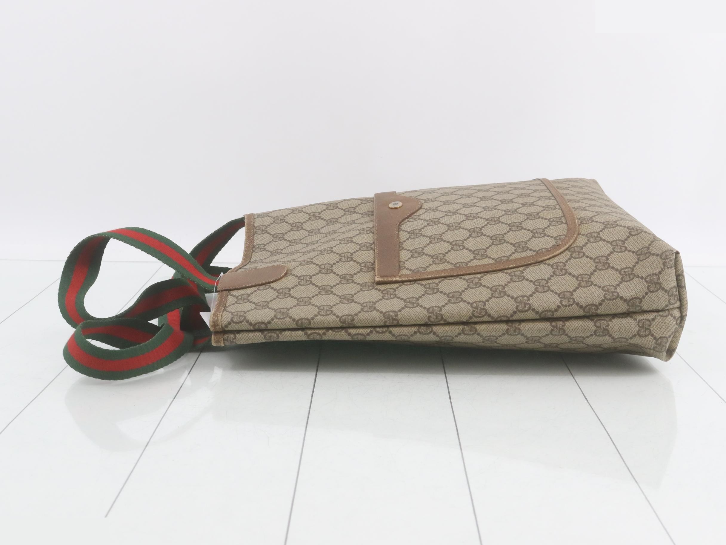 GG Supreme Tote Bag, Sherry, Beige — view 4