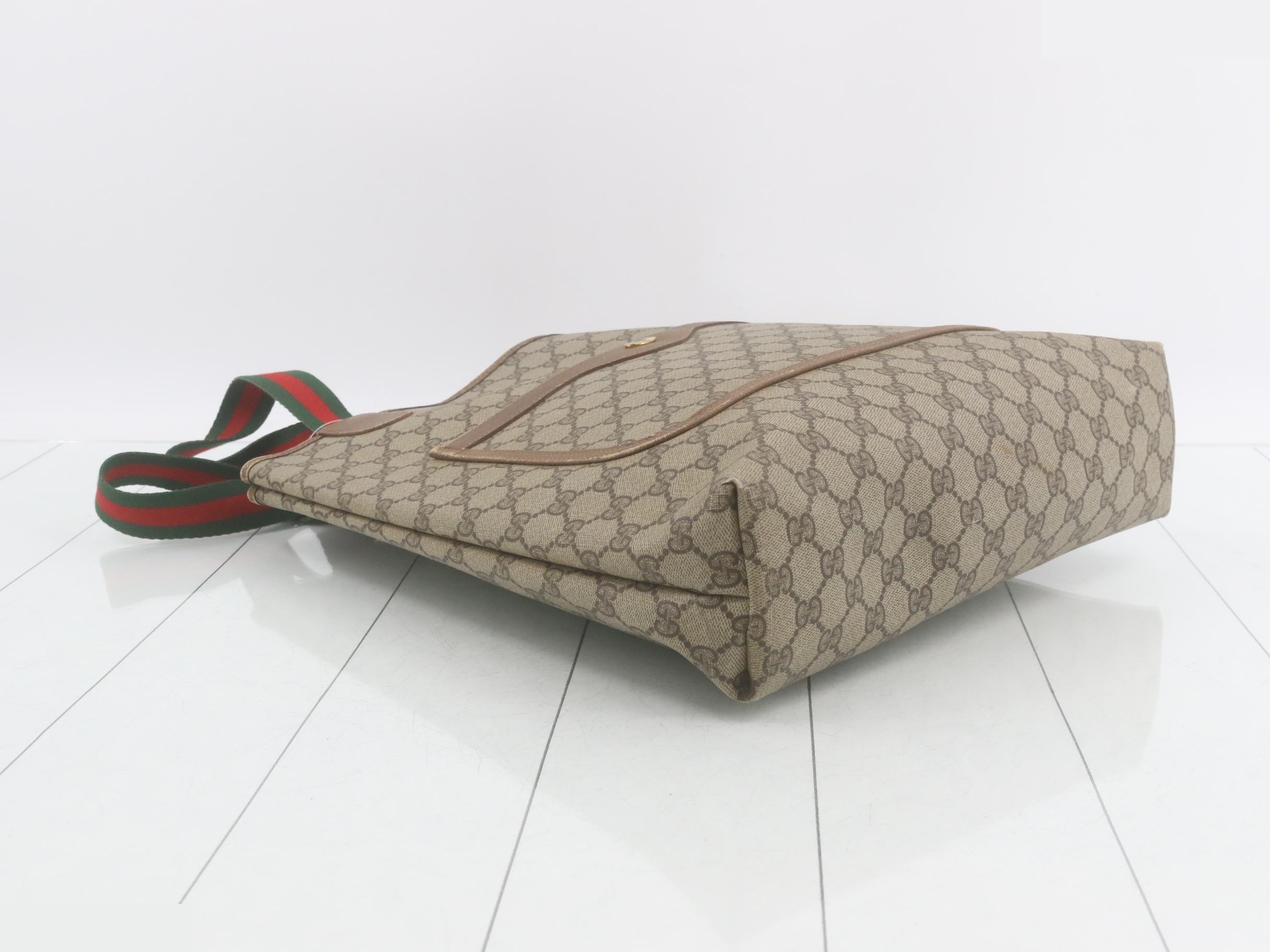 GG Supreme Tote Bag, Sherry, Beige — view 5