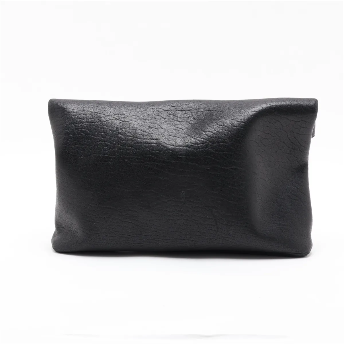 Cassandra 769307 Leather Clutch Bag, Black — view 2