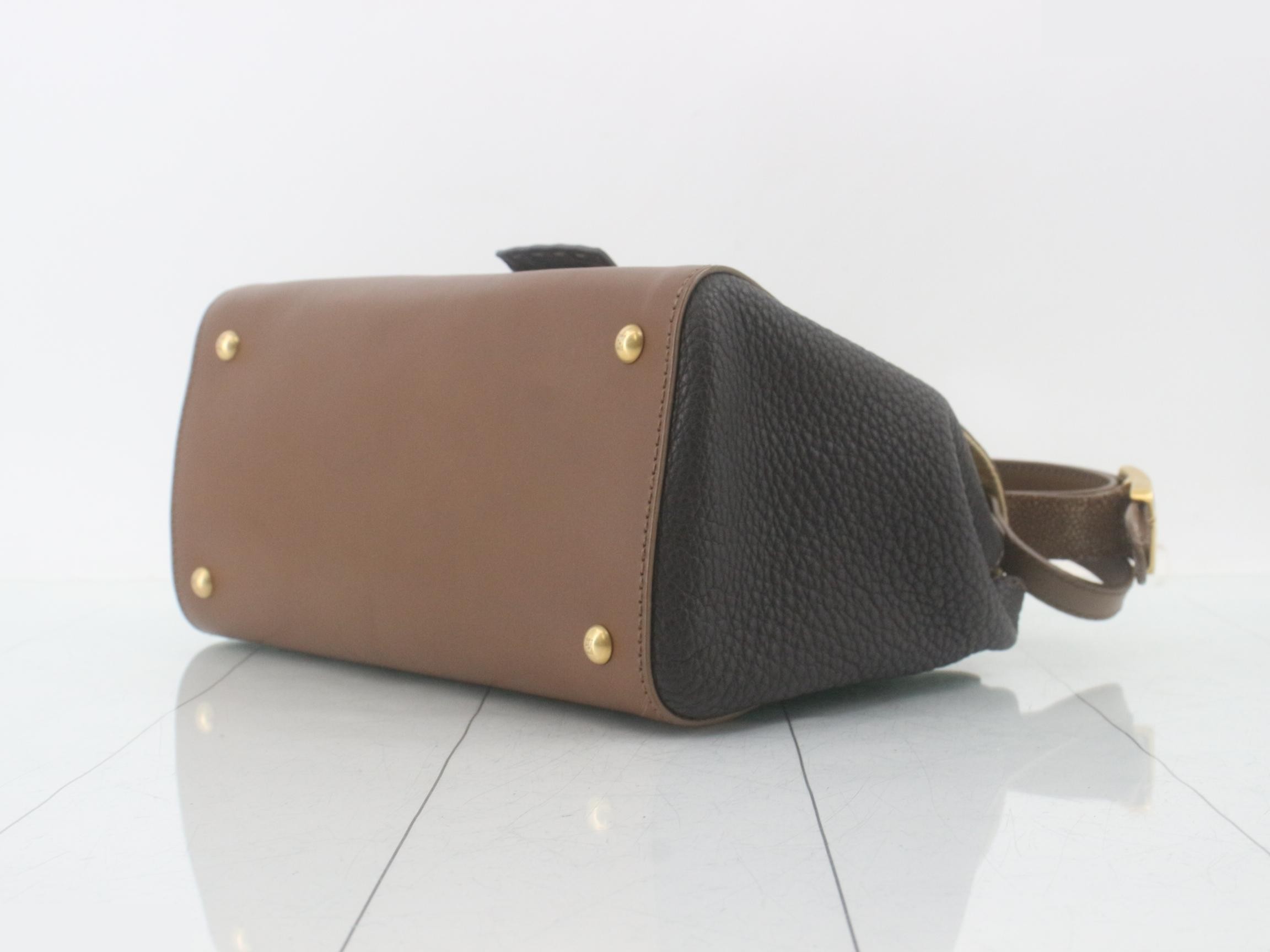 Silvana Crocodile Galuchat Leather Combination 2-Way Handbag — view 6