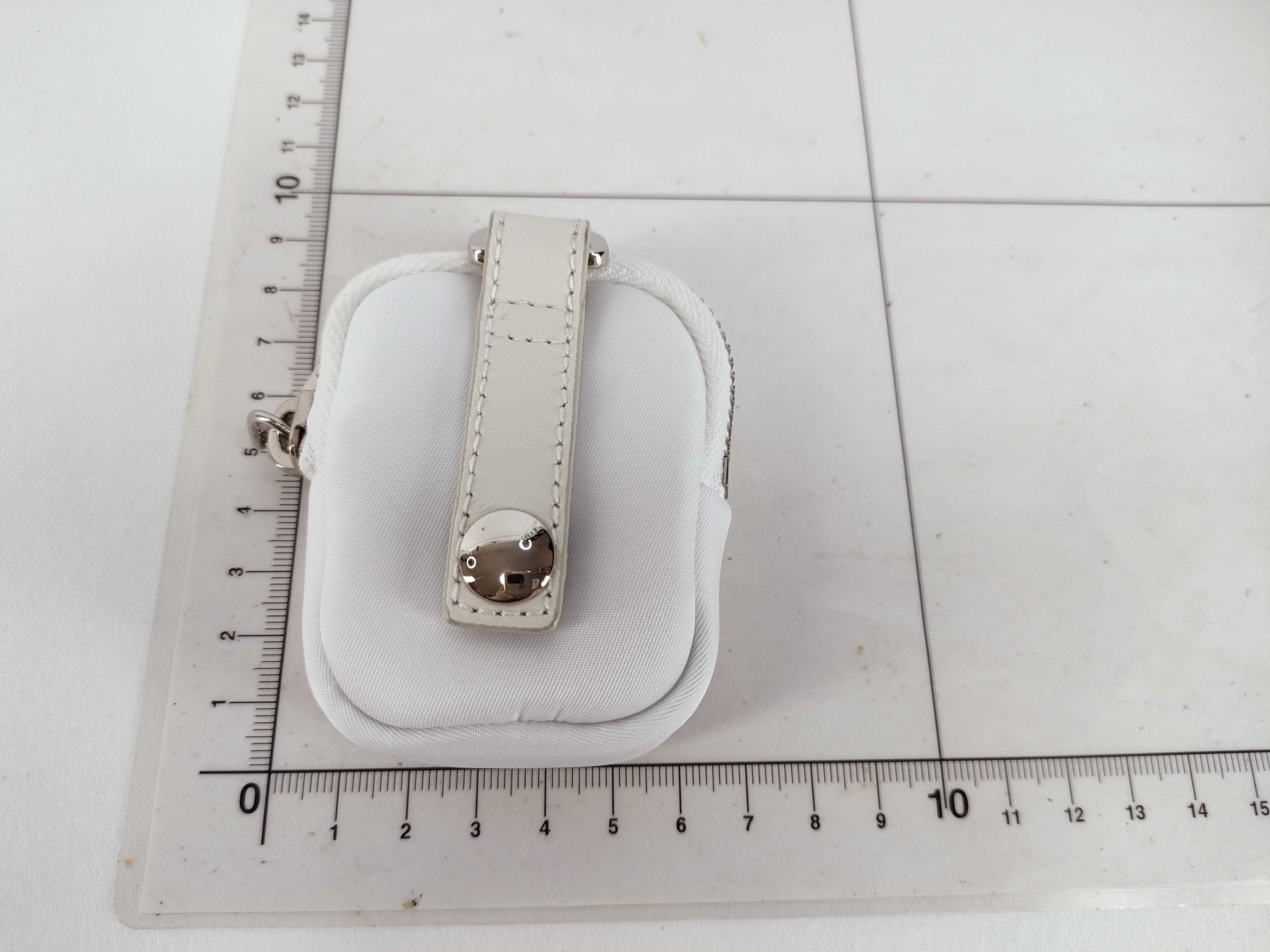 Nylon Prada Coin Case White Coin Case — view 2