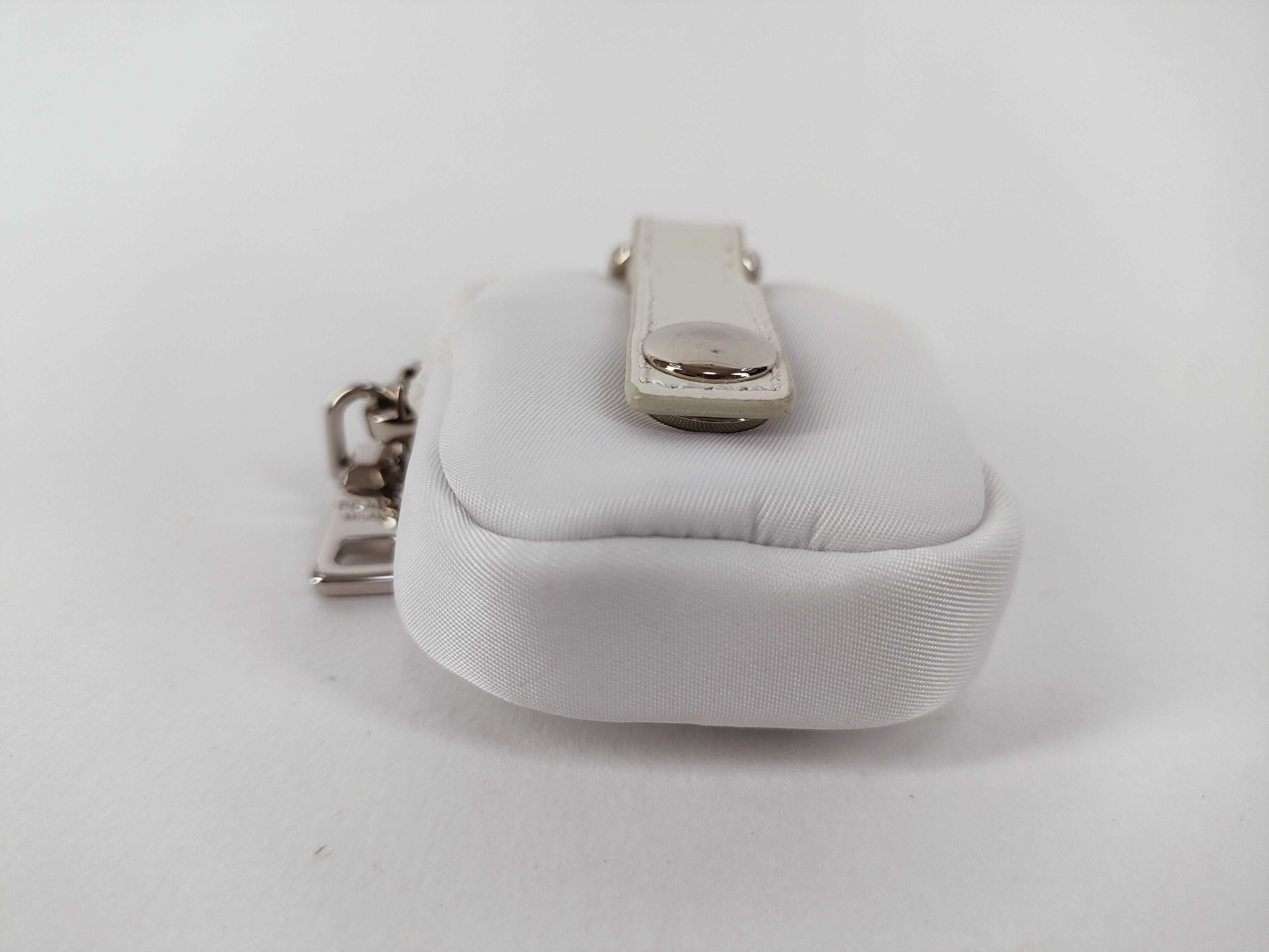 Nylon Prada Coin Case White Coin Case — view 4