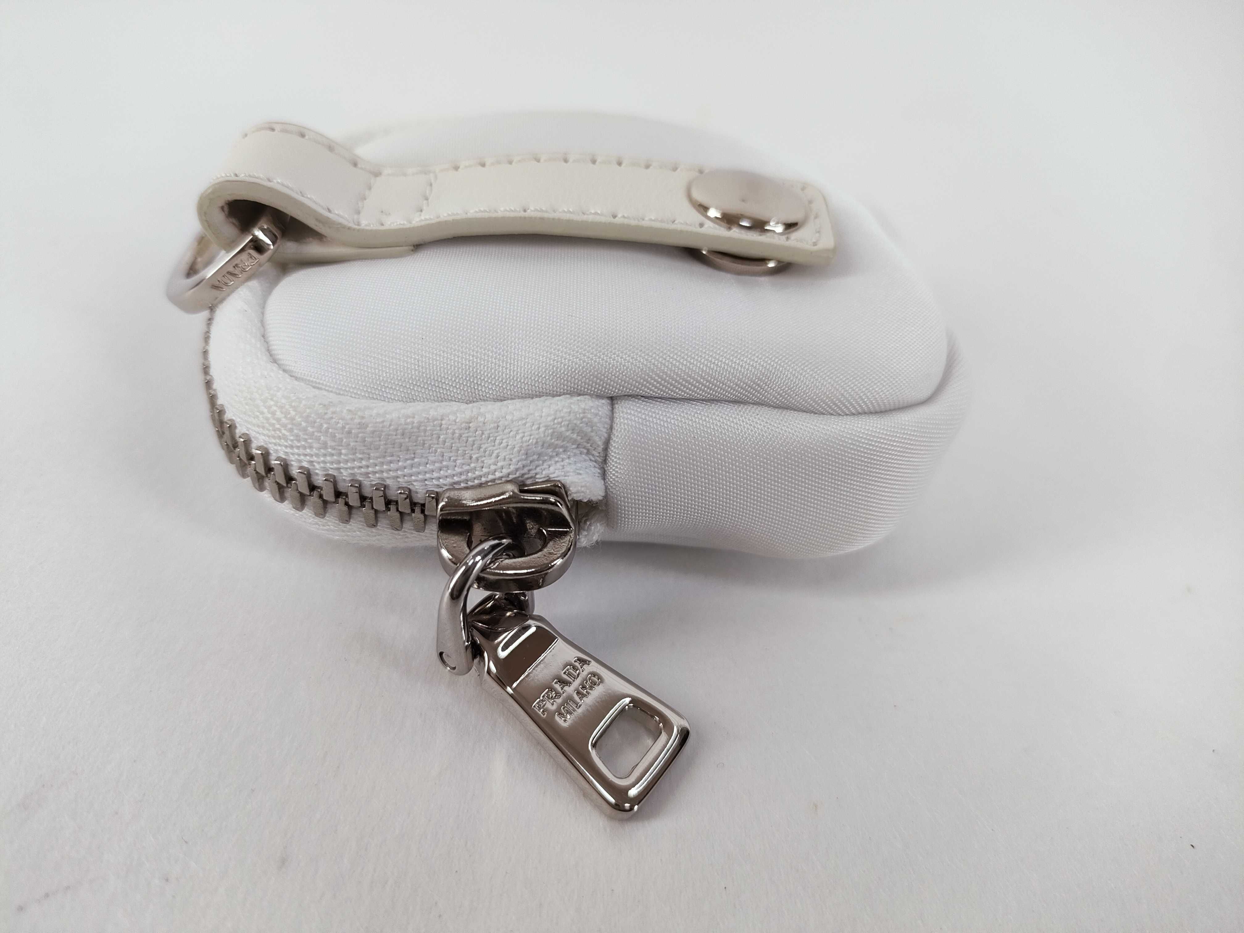Nylon Prada Coin Case White Coin Case — view 7