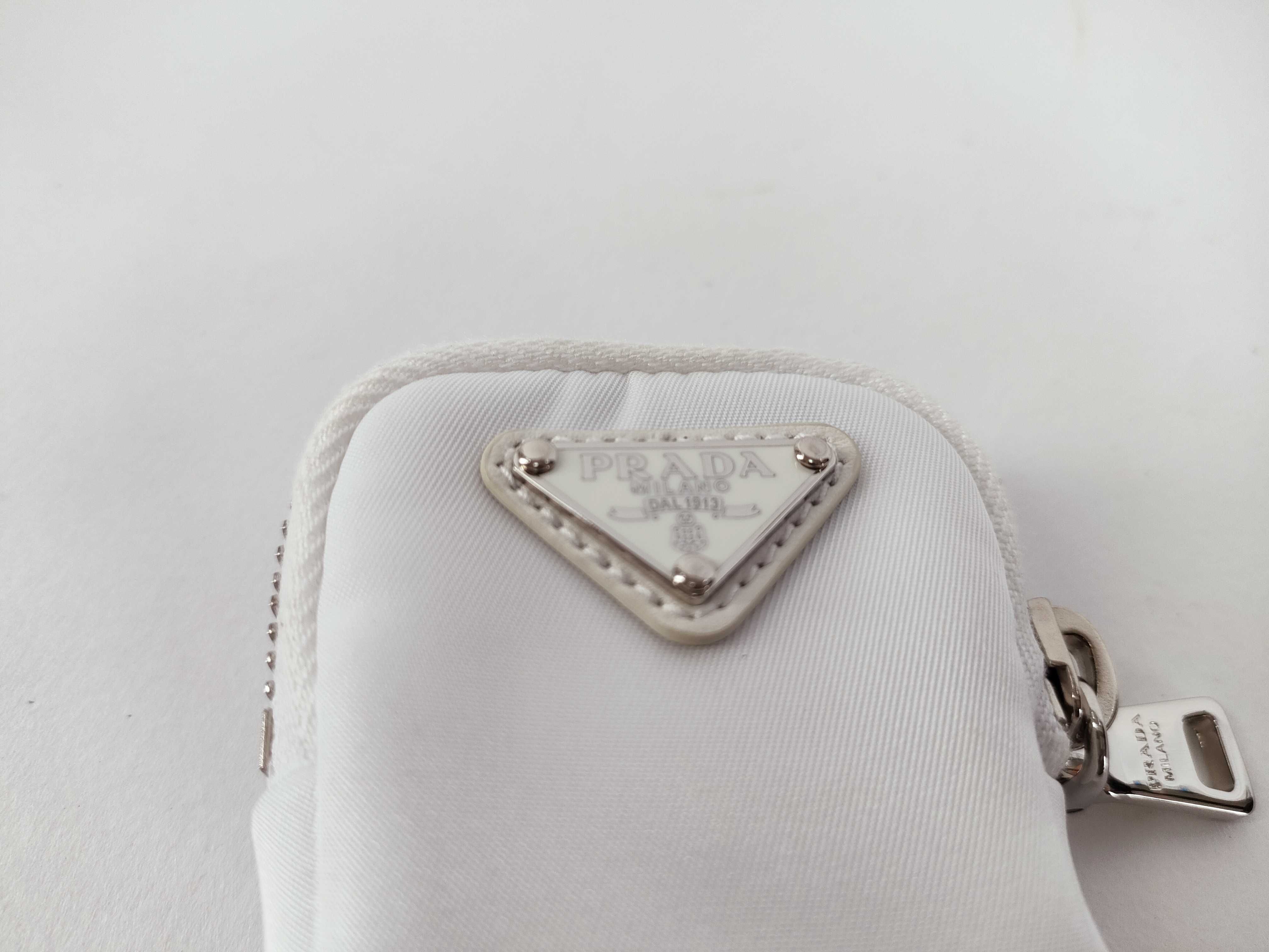 Nylon Prada Coin Case White Coin Case — view 8