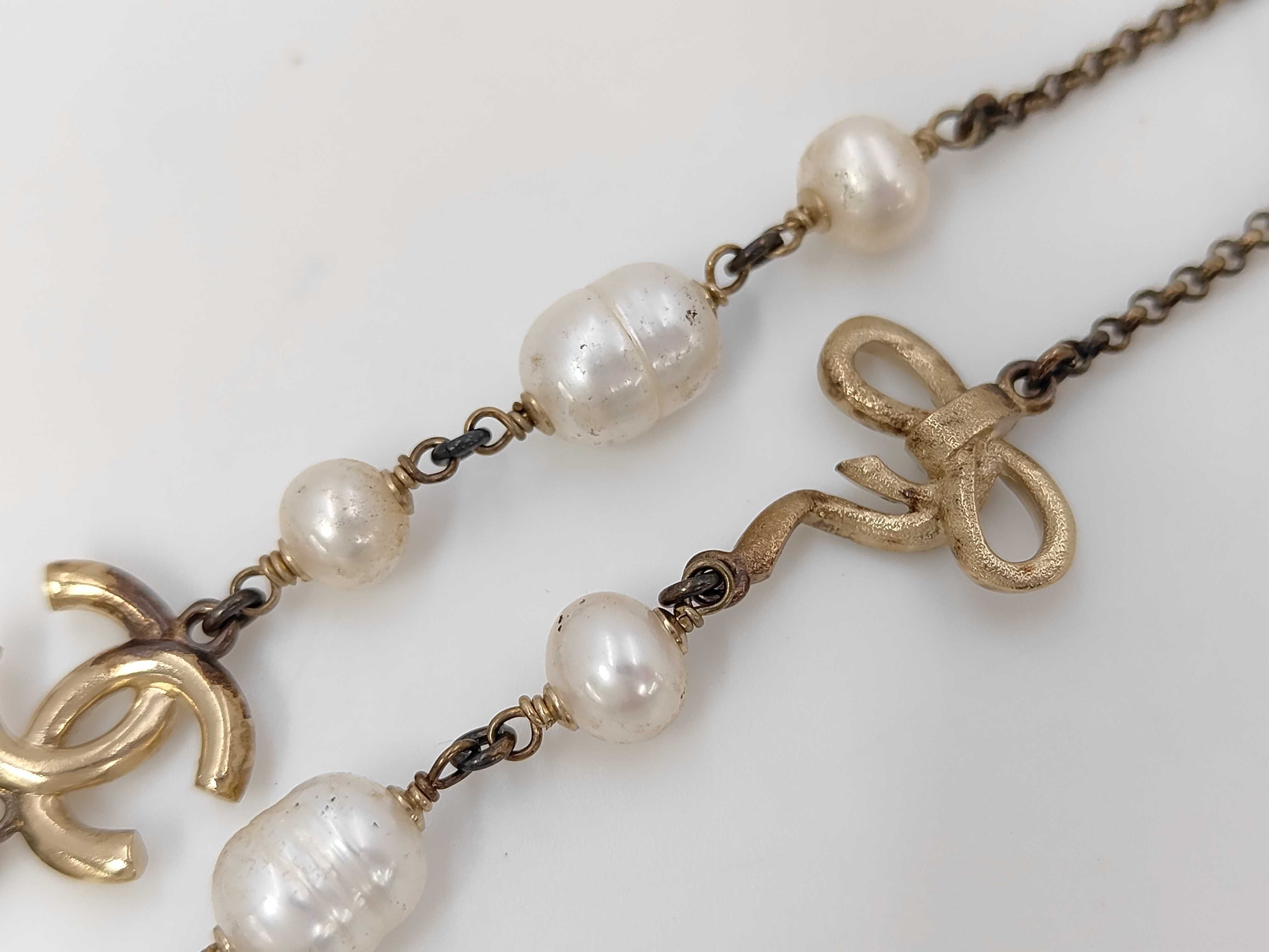 Coco Mark x Pearl Necklace, Silver, with markings, 10A Necklace — view 6
