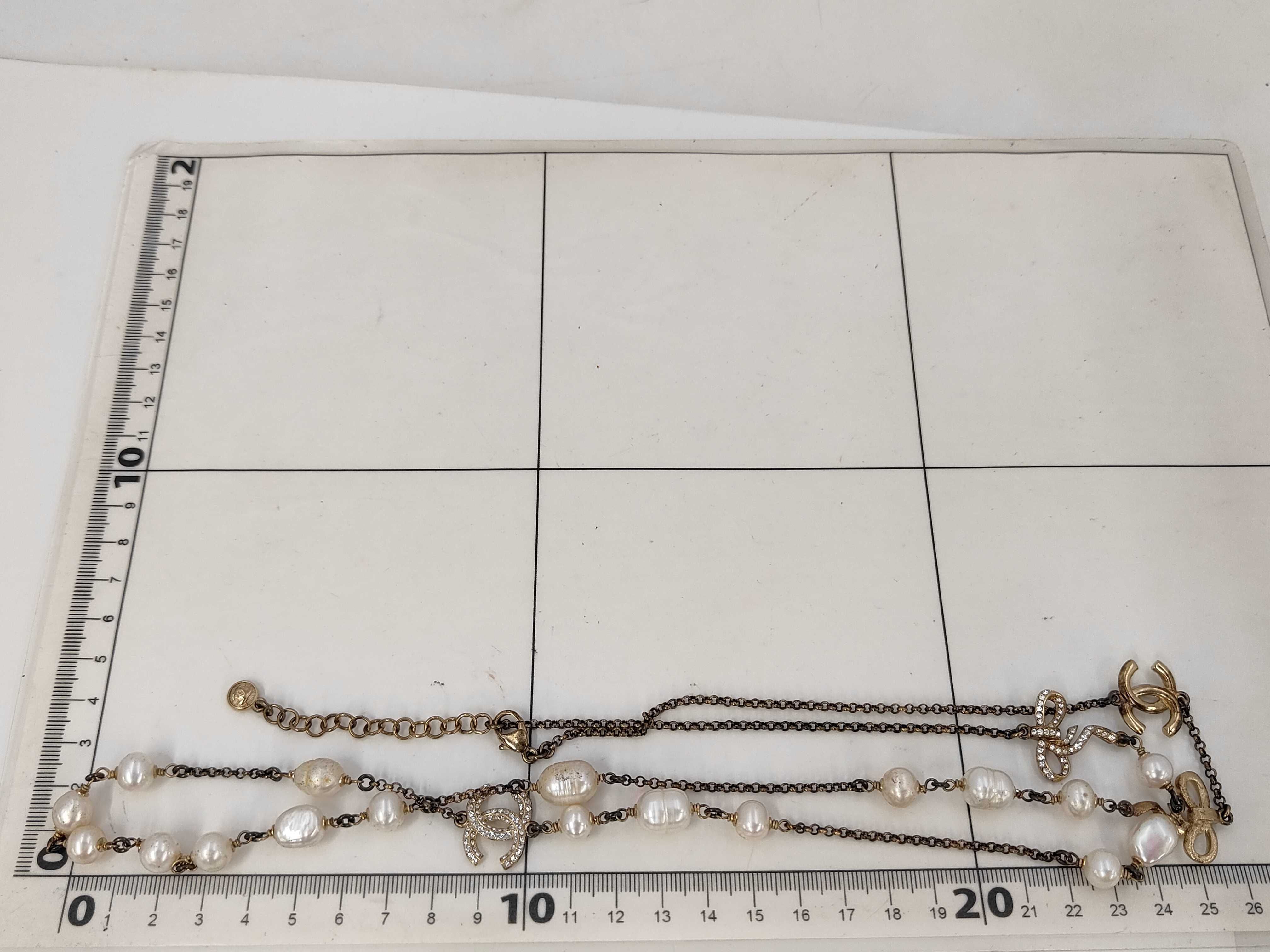 Coco Mark x Pearl Necklace, Silver, with markings, 10A Necklace — view 7