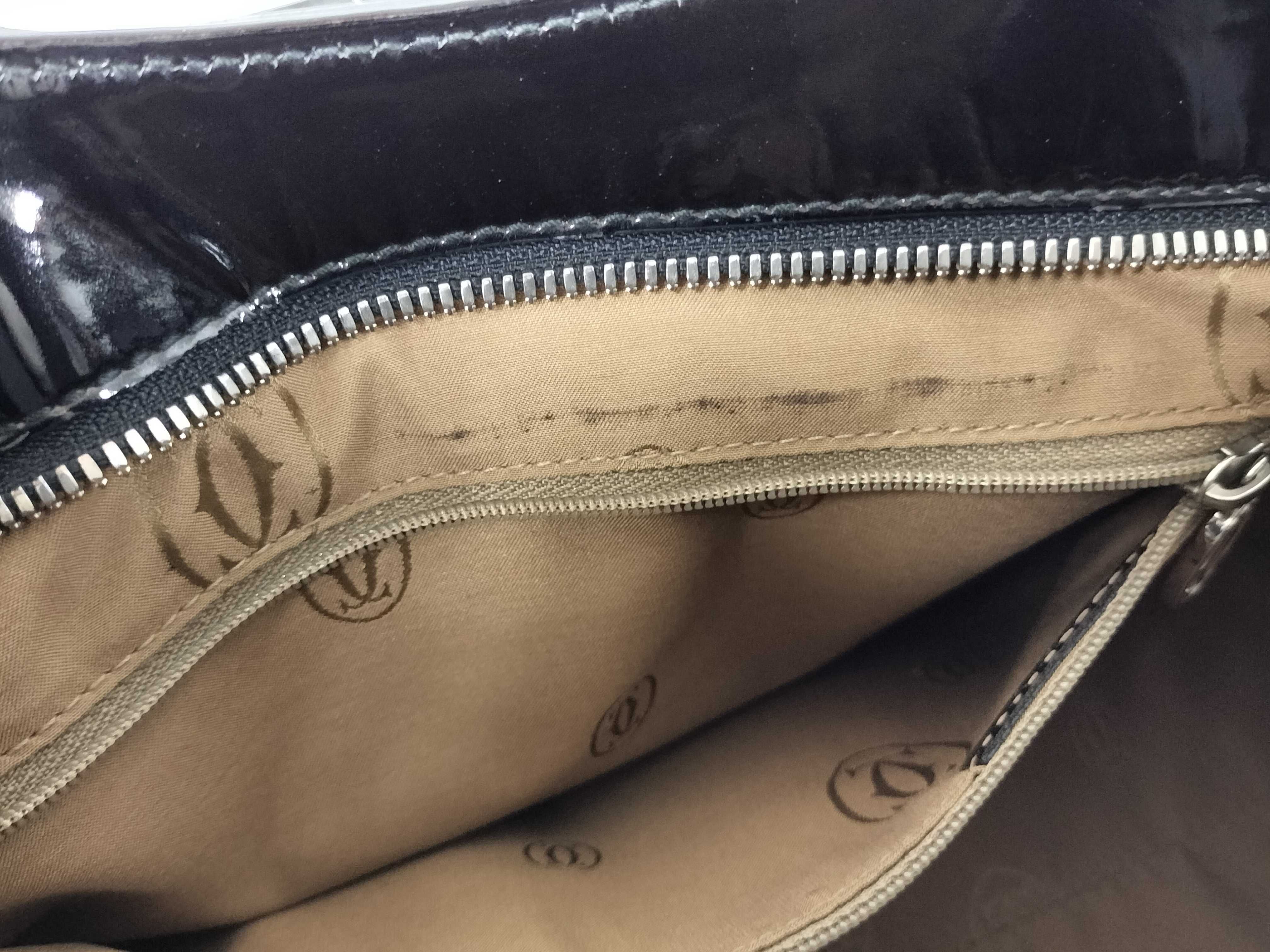 Marcello Enamel Black Handbag — view 13