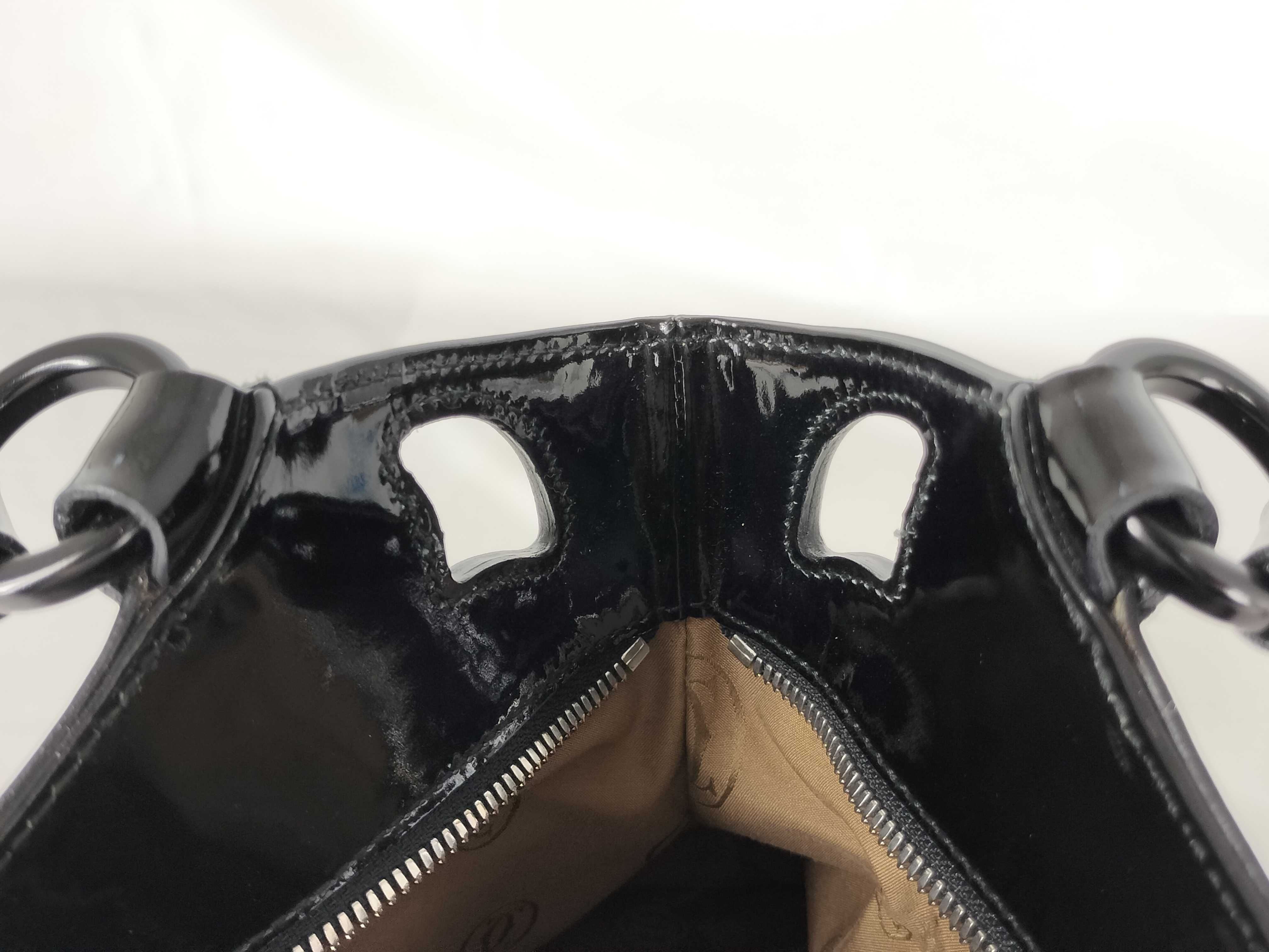 Marcello Enamel Black Handbag — view 14