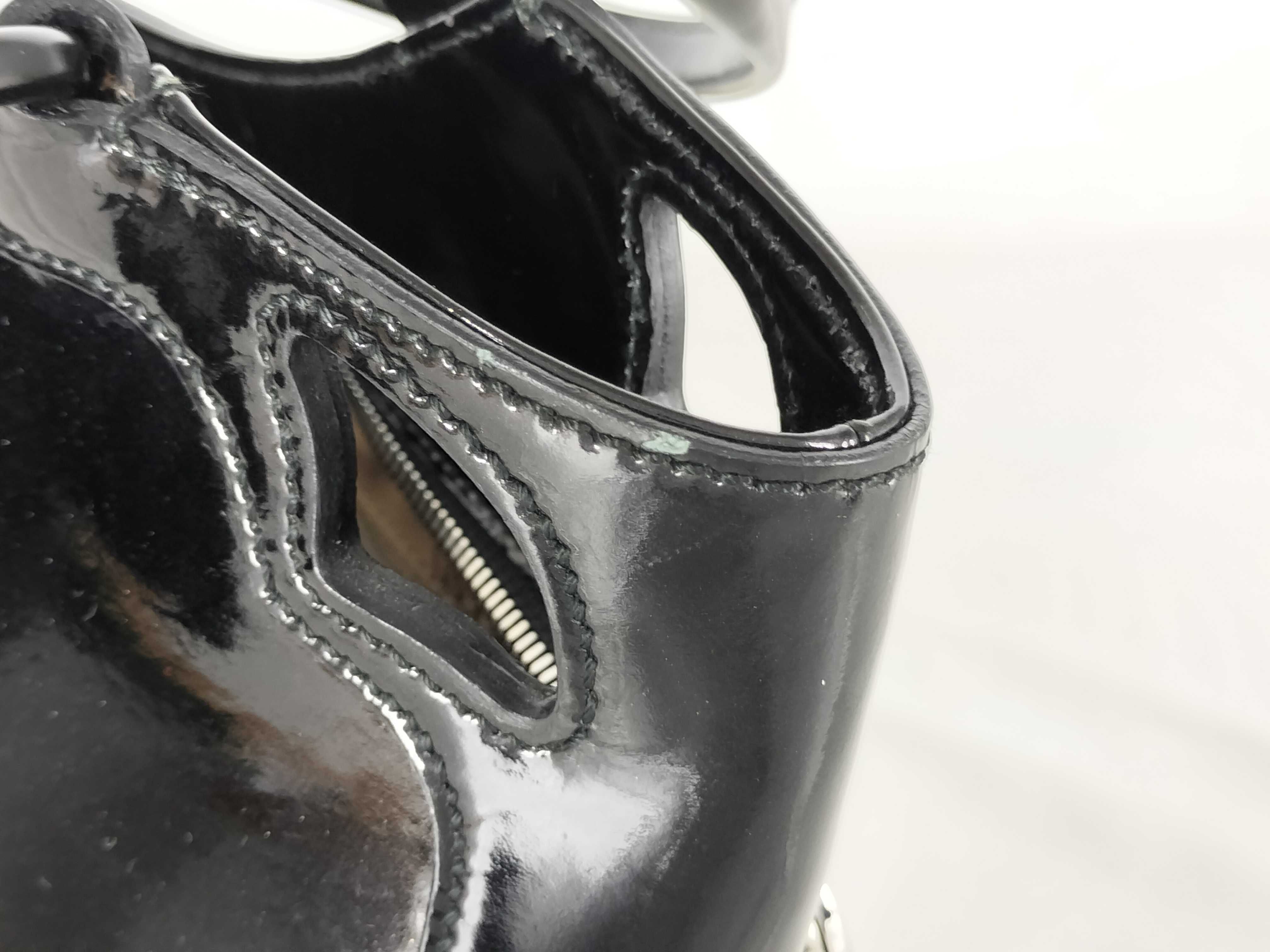 Marcello Enamel Black Handbag — view 15