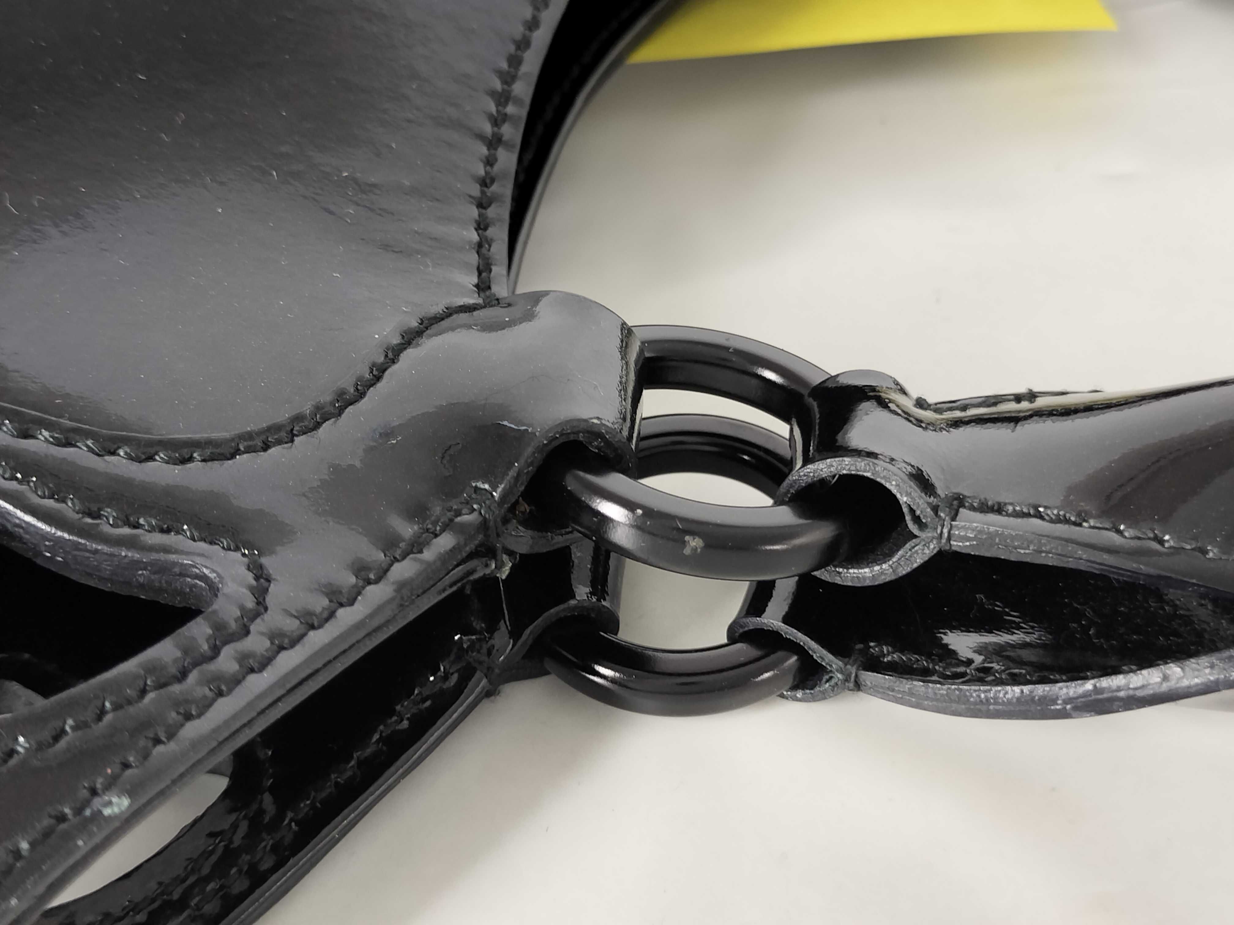 Marcello Enamel Black Handbag — view 5