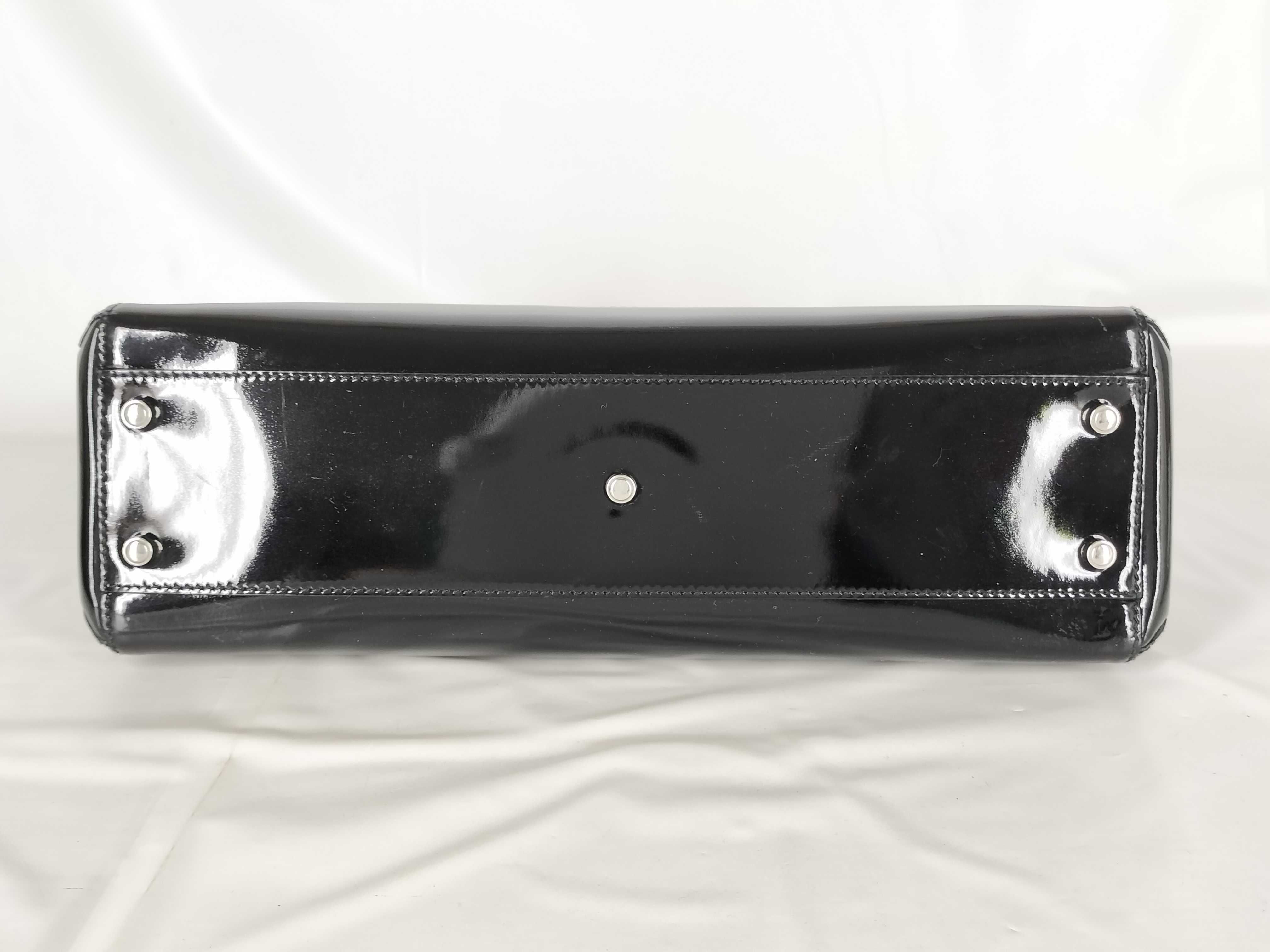 Marcello Enamel Black Handbag — view 7