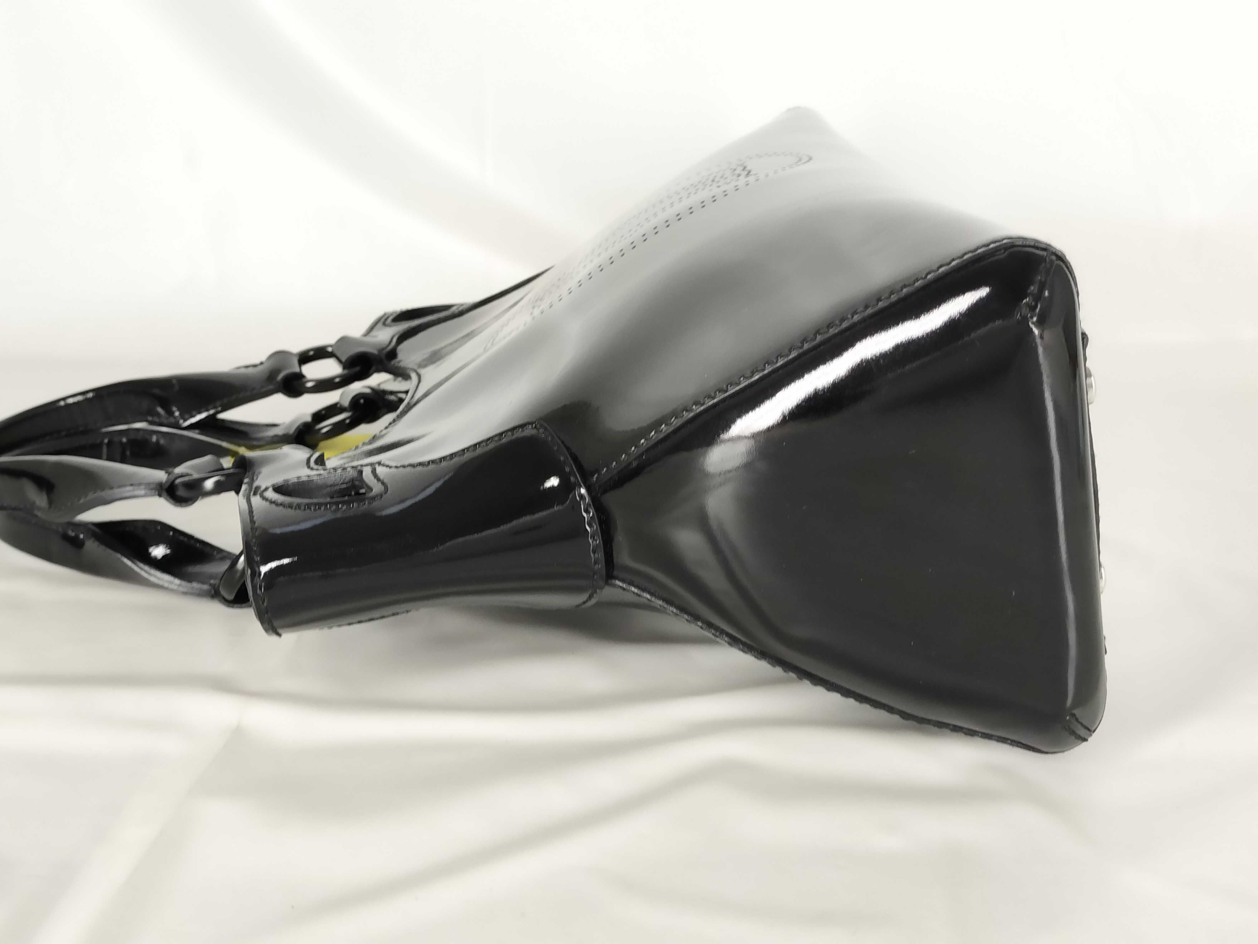 Marcello Enamel Black Handbag — view 8
