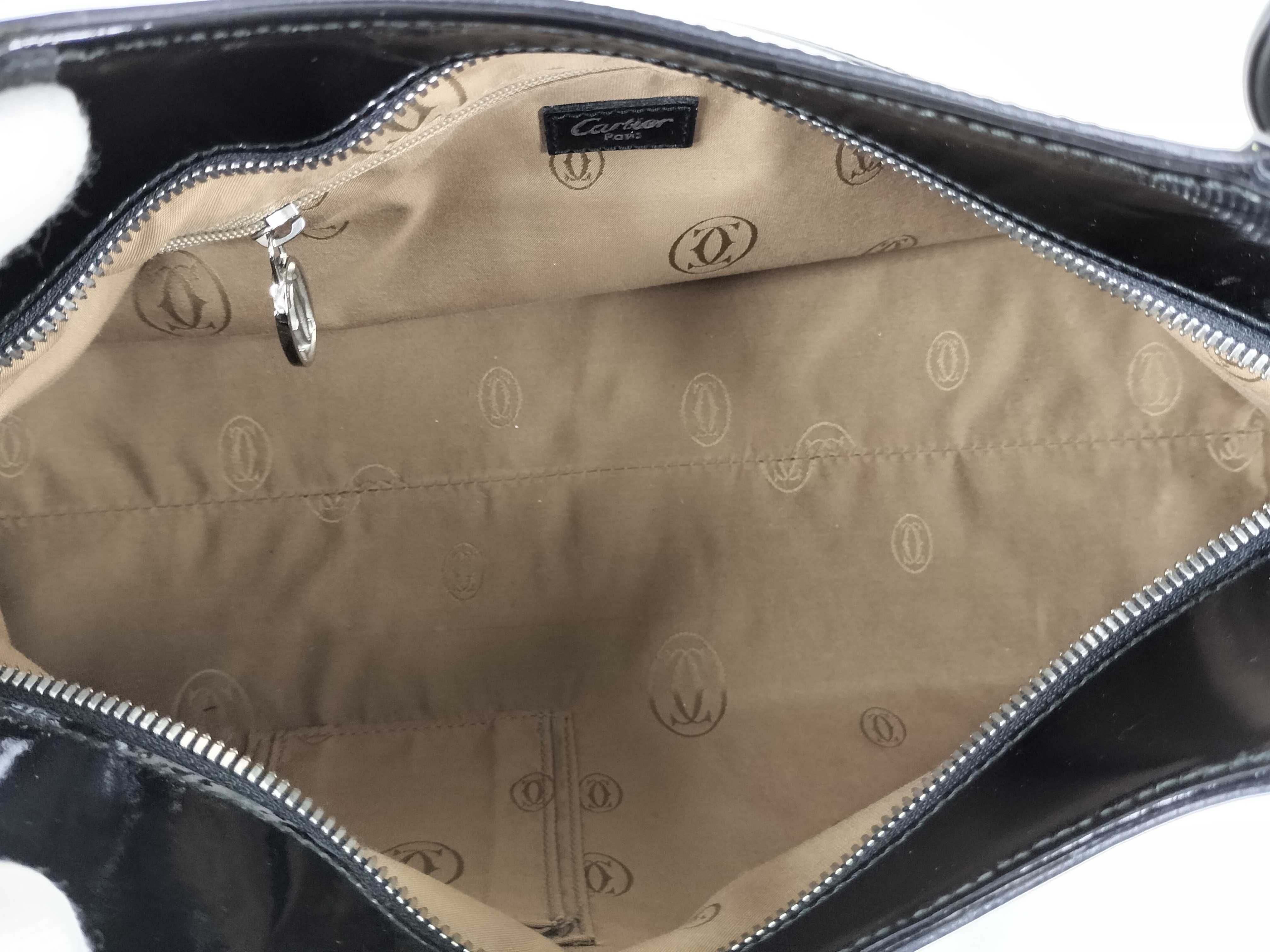 Marcello Enamel Black Handbag — view 9