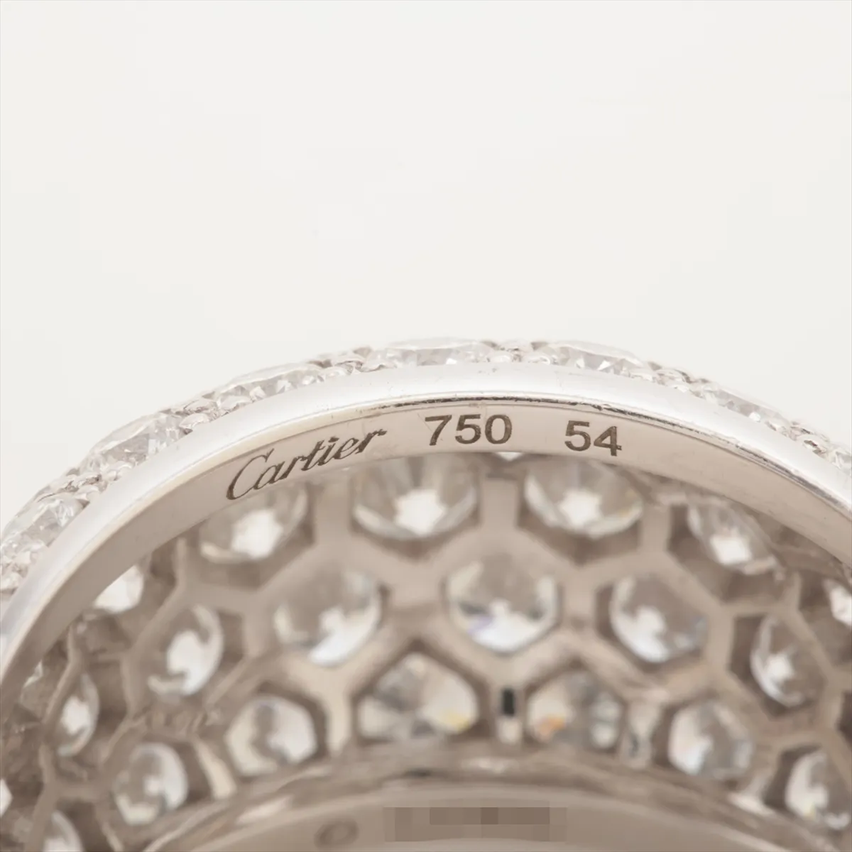 Nouvelle Vague Diamond Ring, 750 (WG), 8.3g, Size 54, SJ2405, hallmark — view 3
