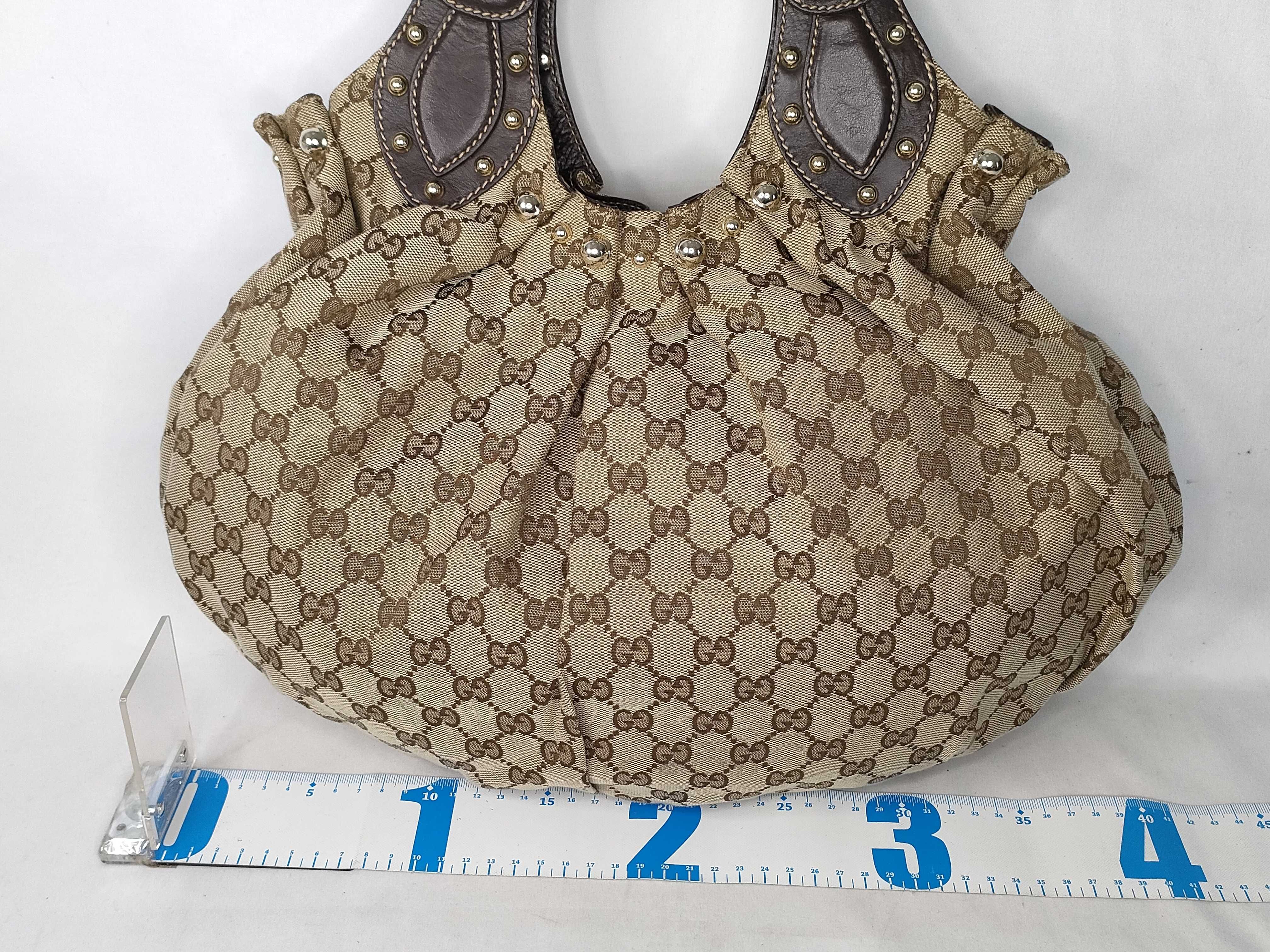 GG Canvas Tote Bag with Studs (203624) — view 2