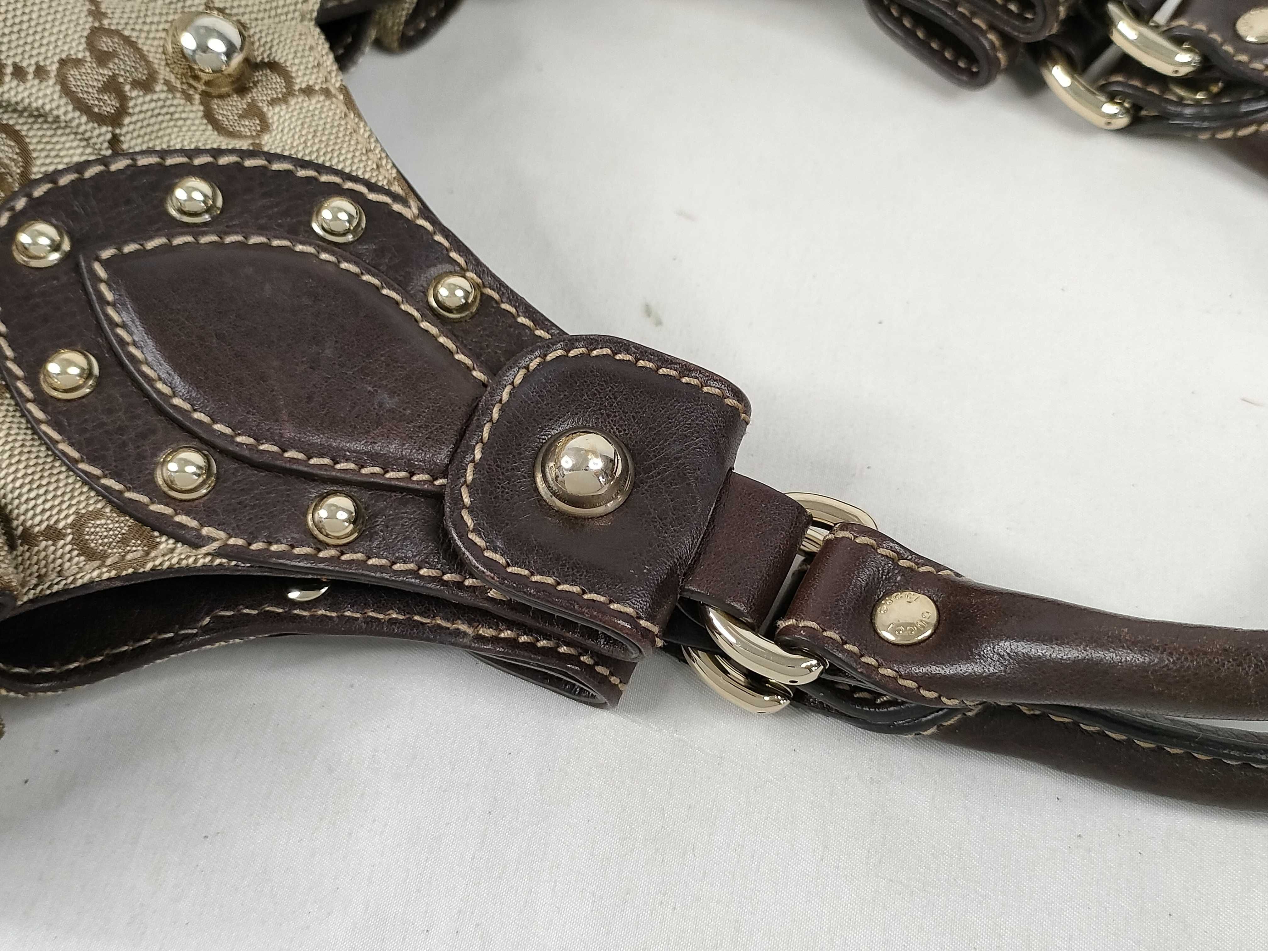 GG Canvas Tote Bag with Studs (203624) — view 5