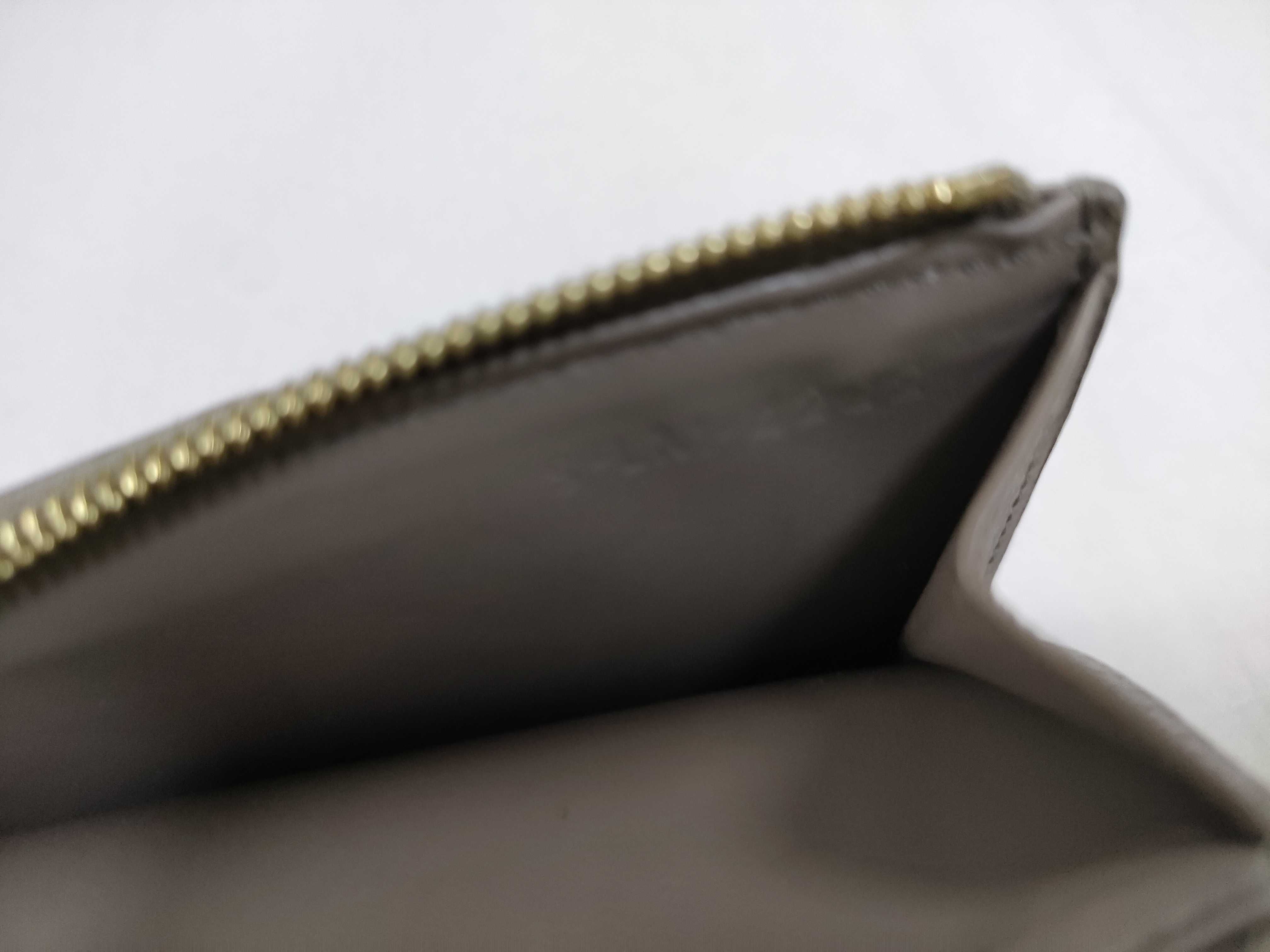 Card Holder/Coin Case, Leather, Gray — view 8