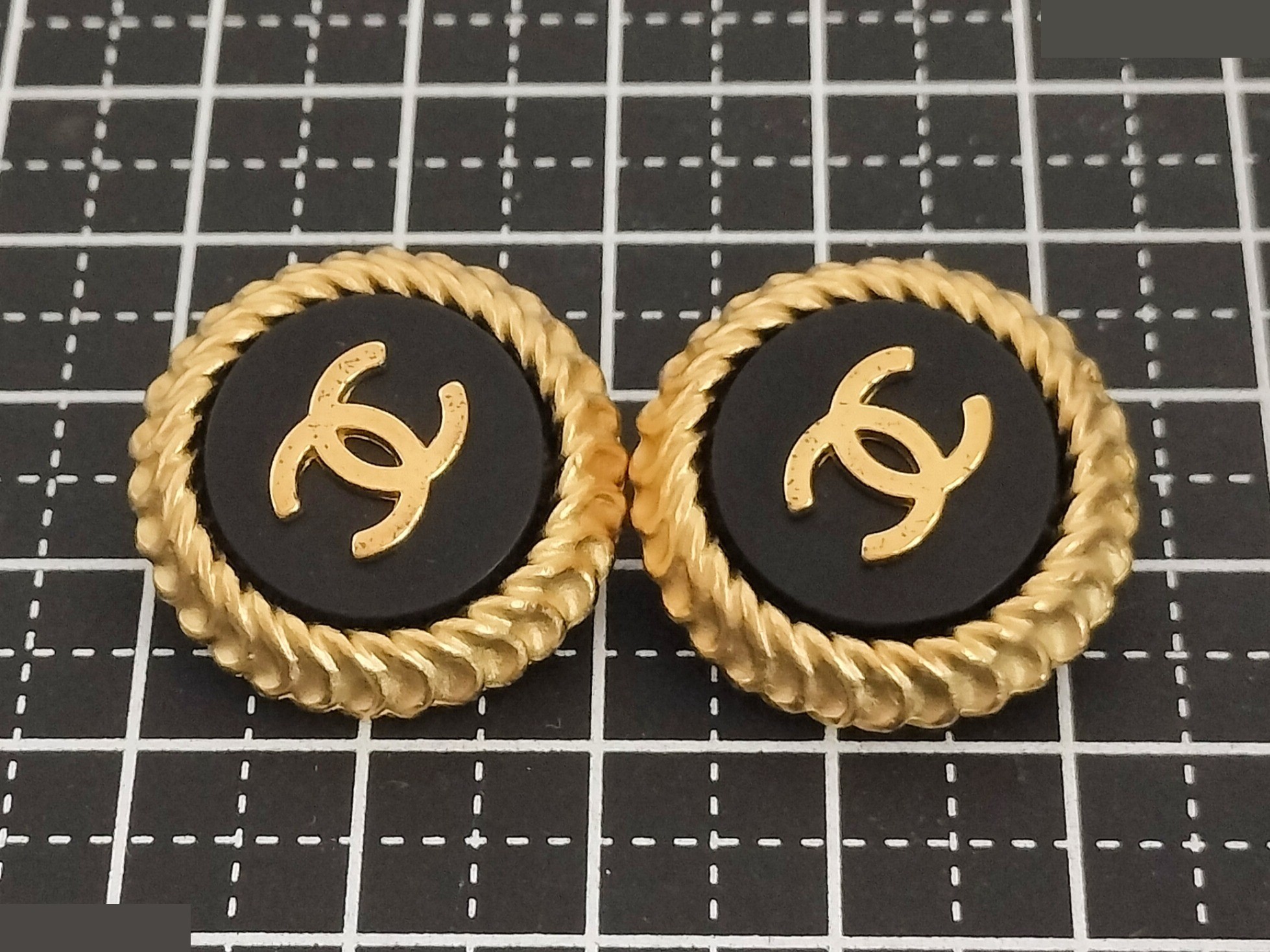 Coco Black Gold Earrings — view 6