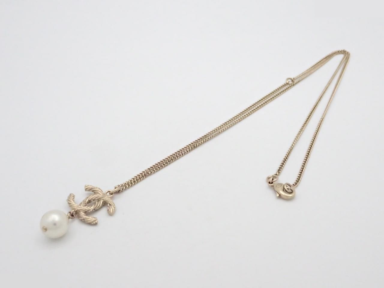 Necklace, Coco Mark, Twist, Pearl, B14V — view 3