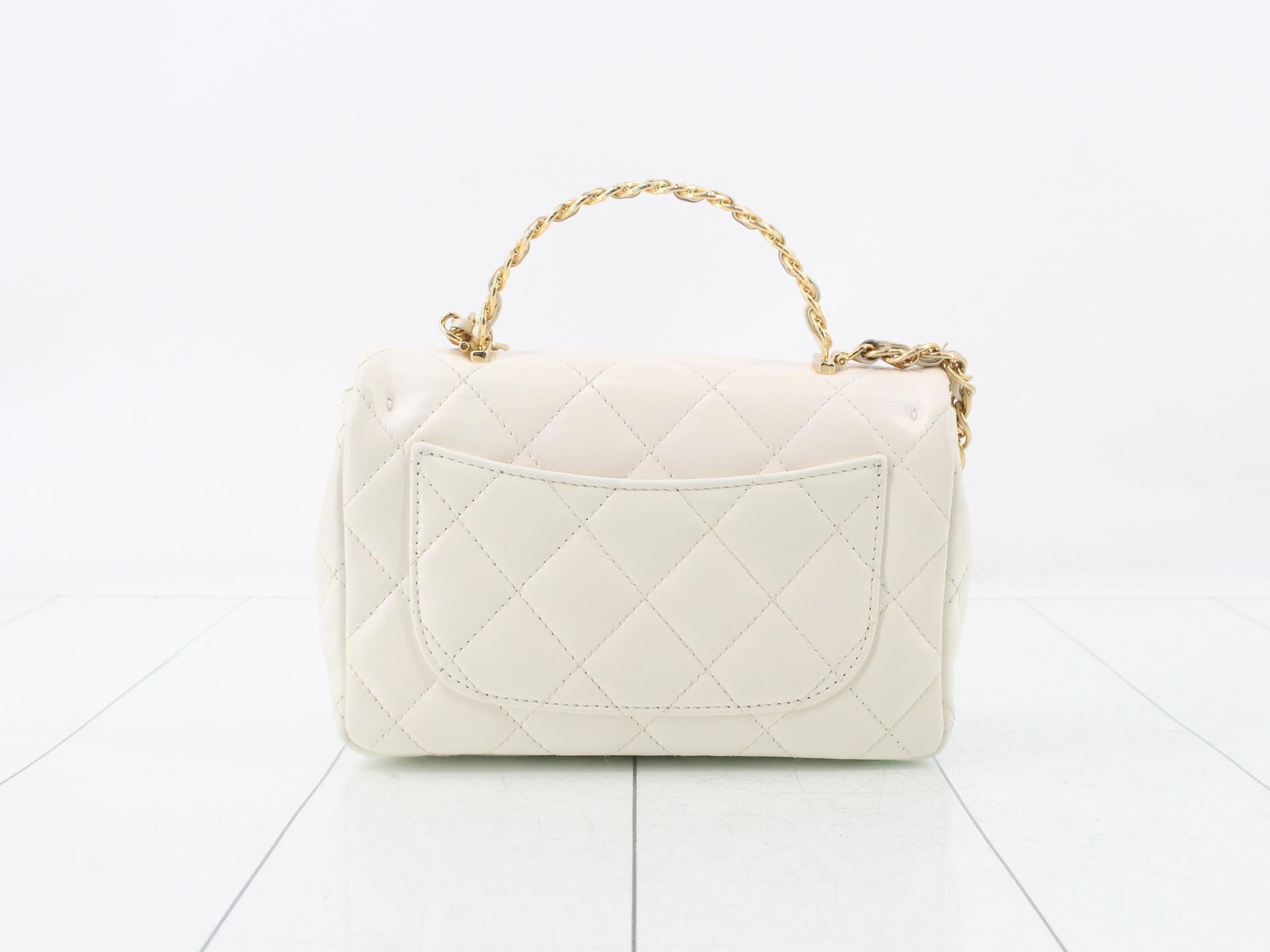 Matelassé Leather 2-Way Chain Shoulder/Handbag — view 2