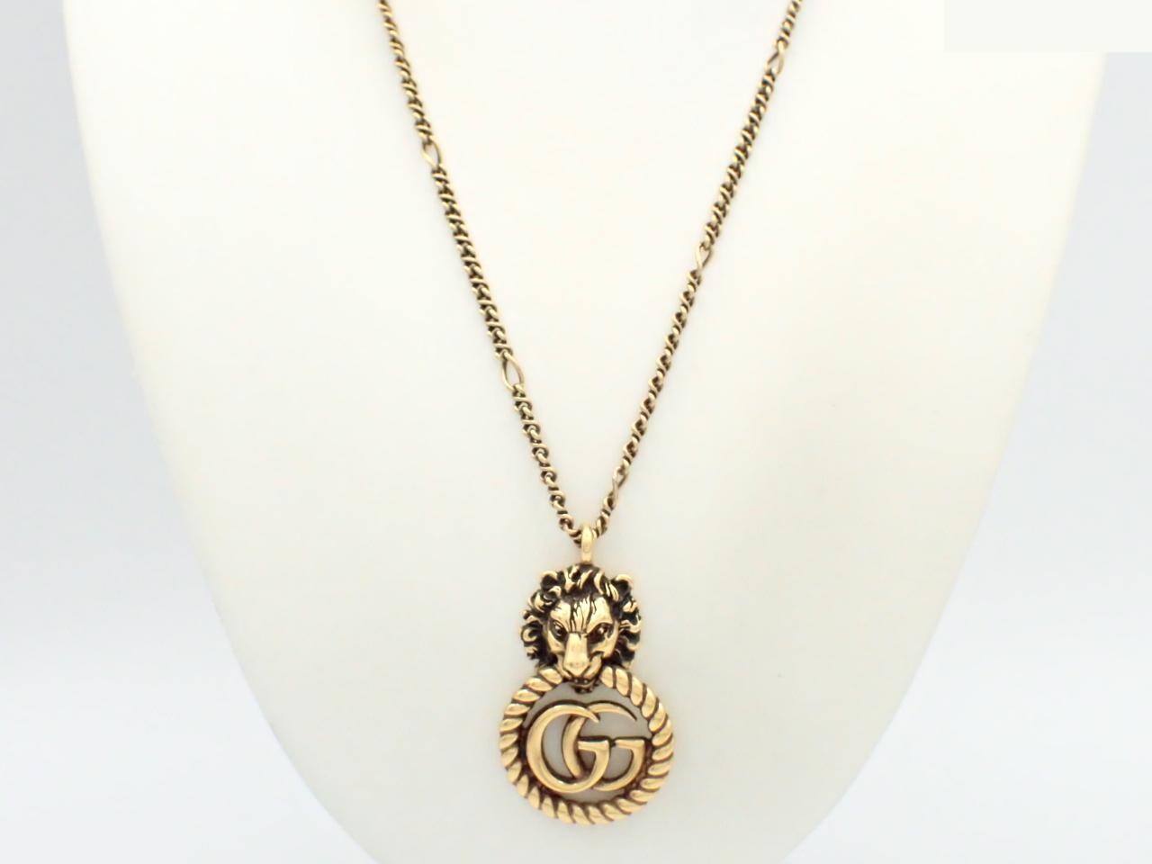Lion's head necklace, chain approximately 52cm — view 3