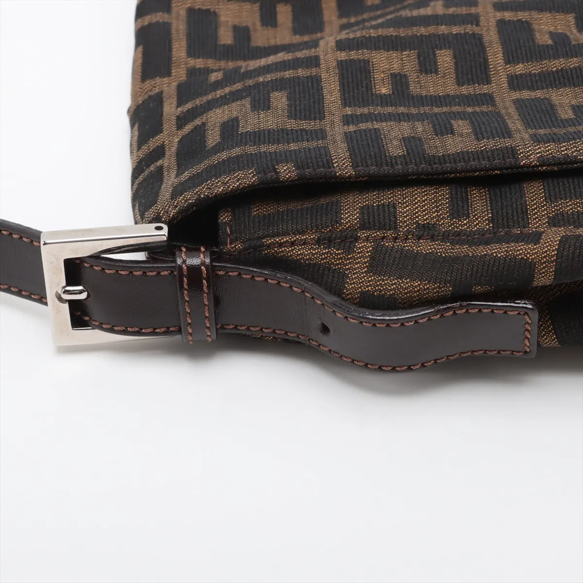 Zucca Mamma Bucket Canvas x Leather Tote Bag Brown — view 11
