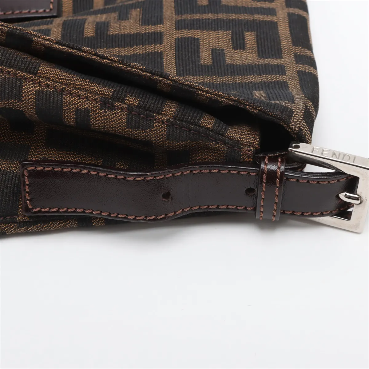 Zucca Mamma Bucket Canvas x Leather Tote Bag Brown — view 12