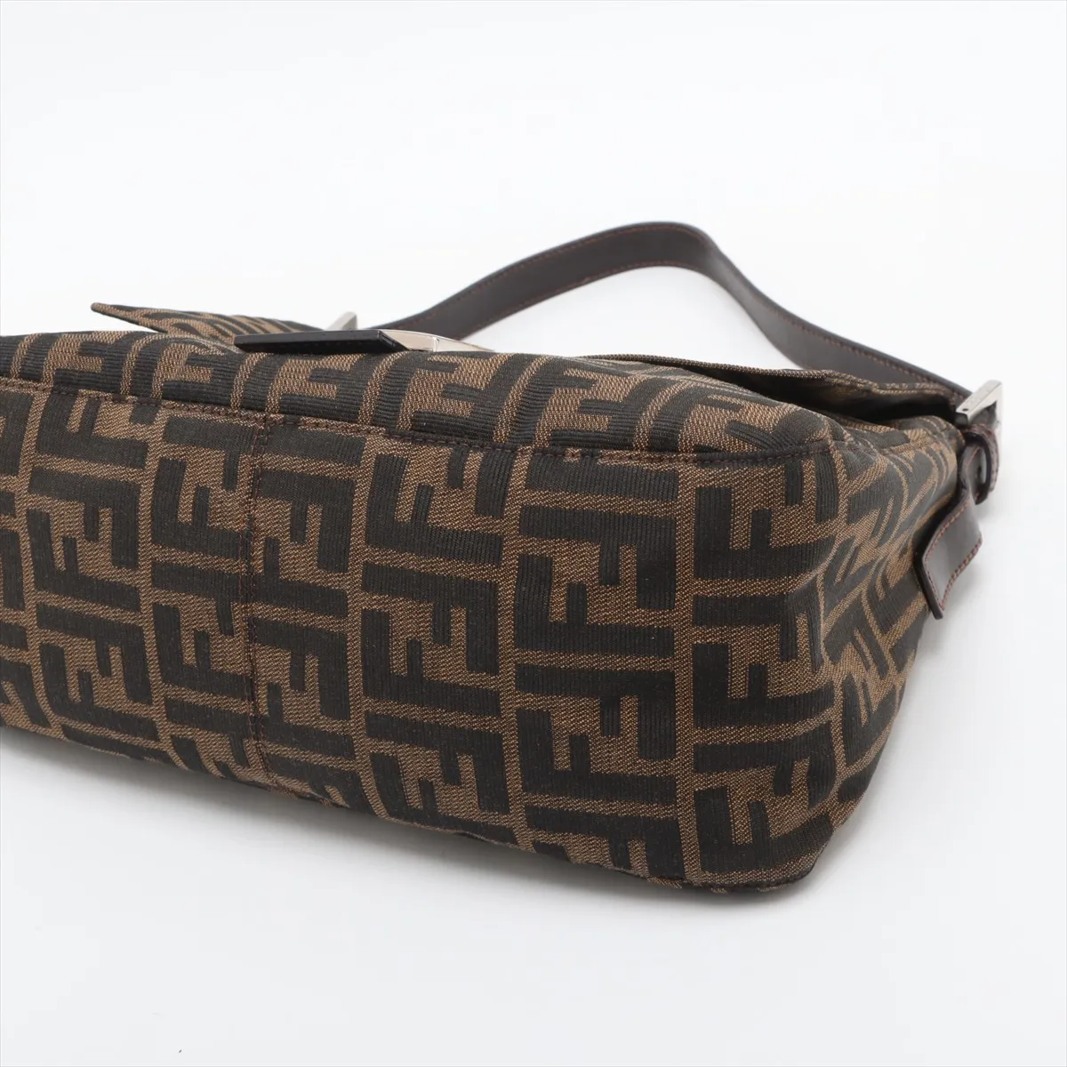 Zucca Mamma Bucket Canvas x Leather Tote Bag Brown — view 3